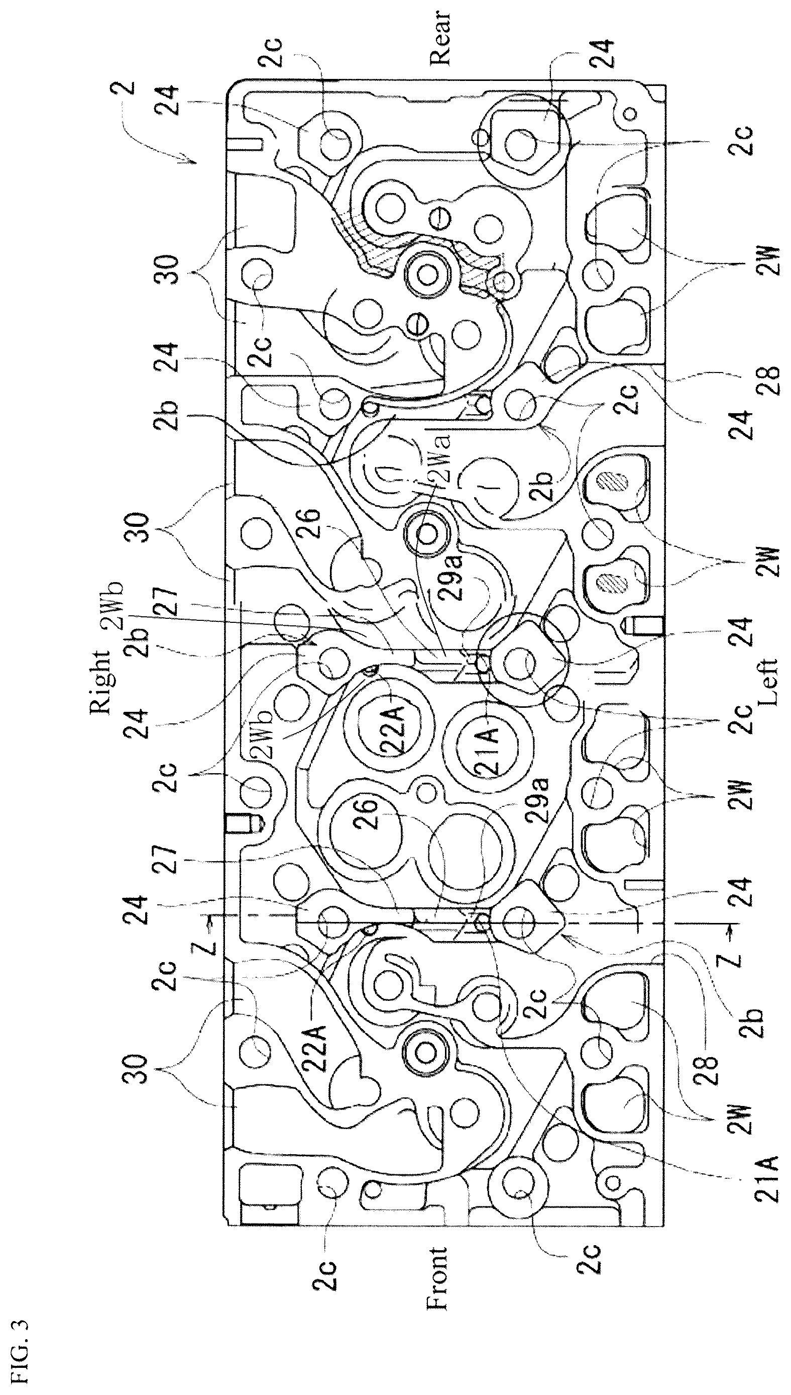 Patent US12618356 Figure 3 – Cylinder head structure
