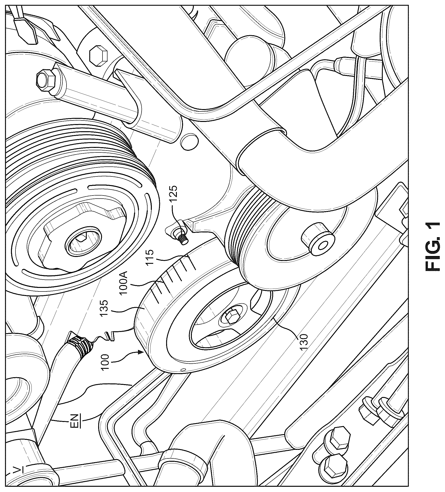 Patent US12618358 Figure 1 – Reconditioned harmonic balancer