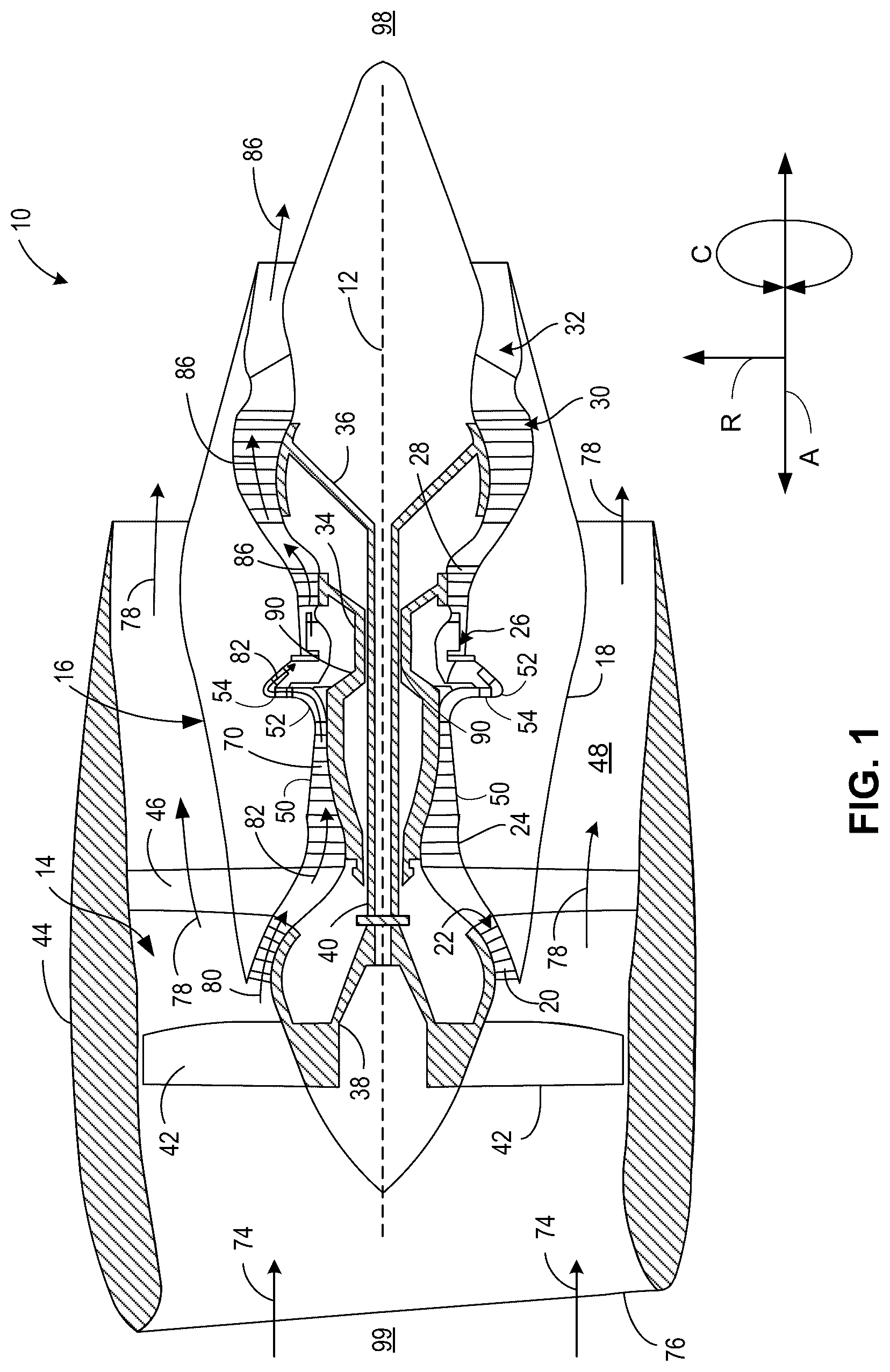 Patent US12618362 — Methods and apparatus to provide cross-diffuser bleed — Figure 1