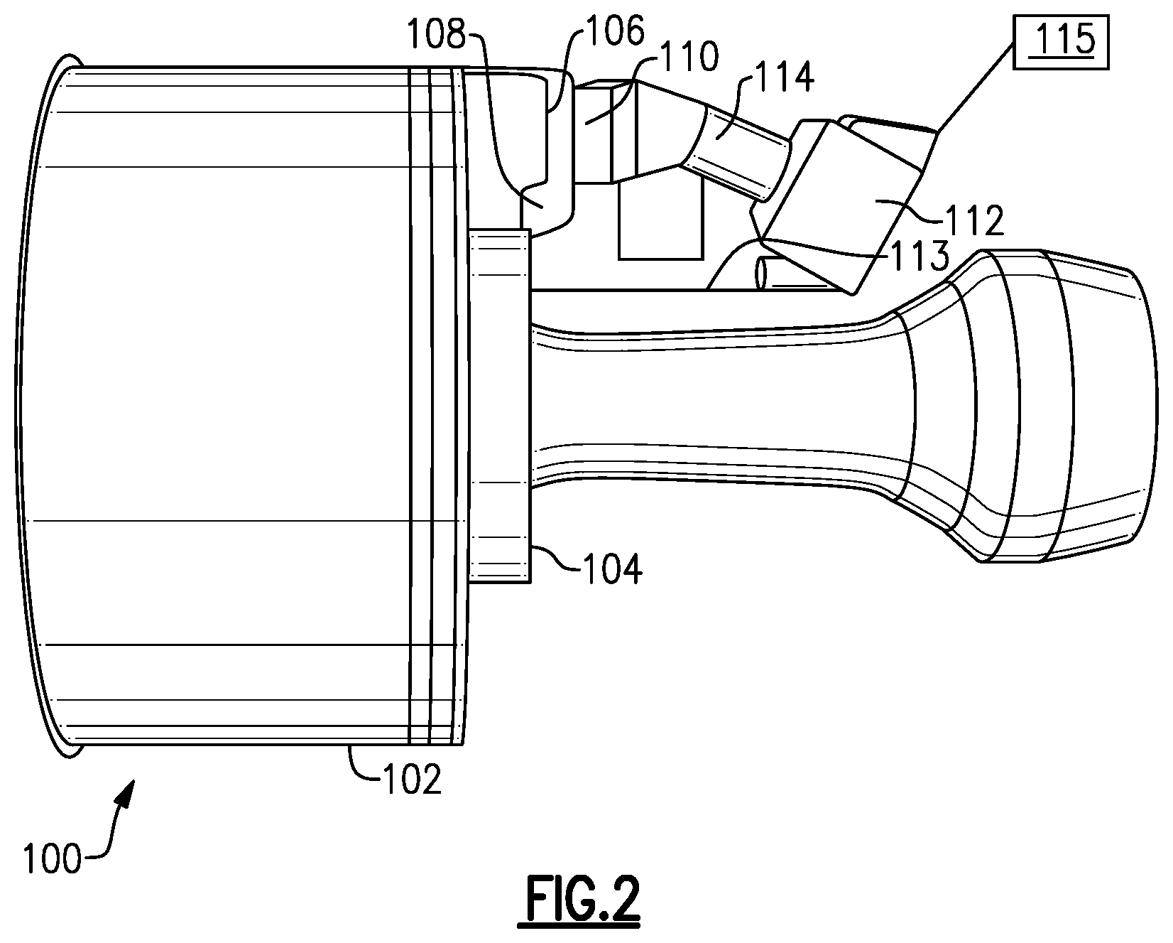 Patent US12618363 Figure 2 – Bifurcation air scoop for gas turbine engine