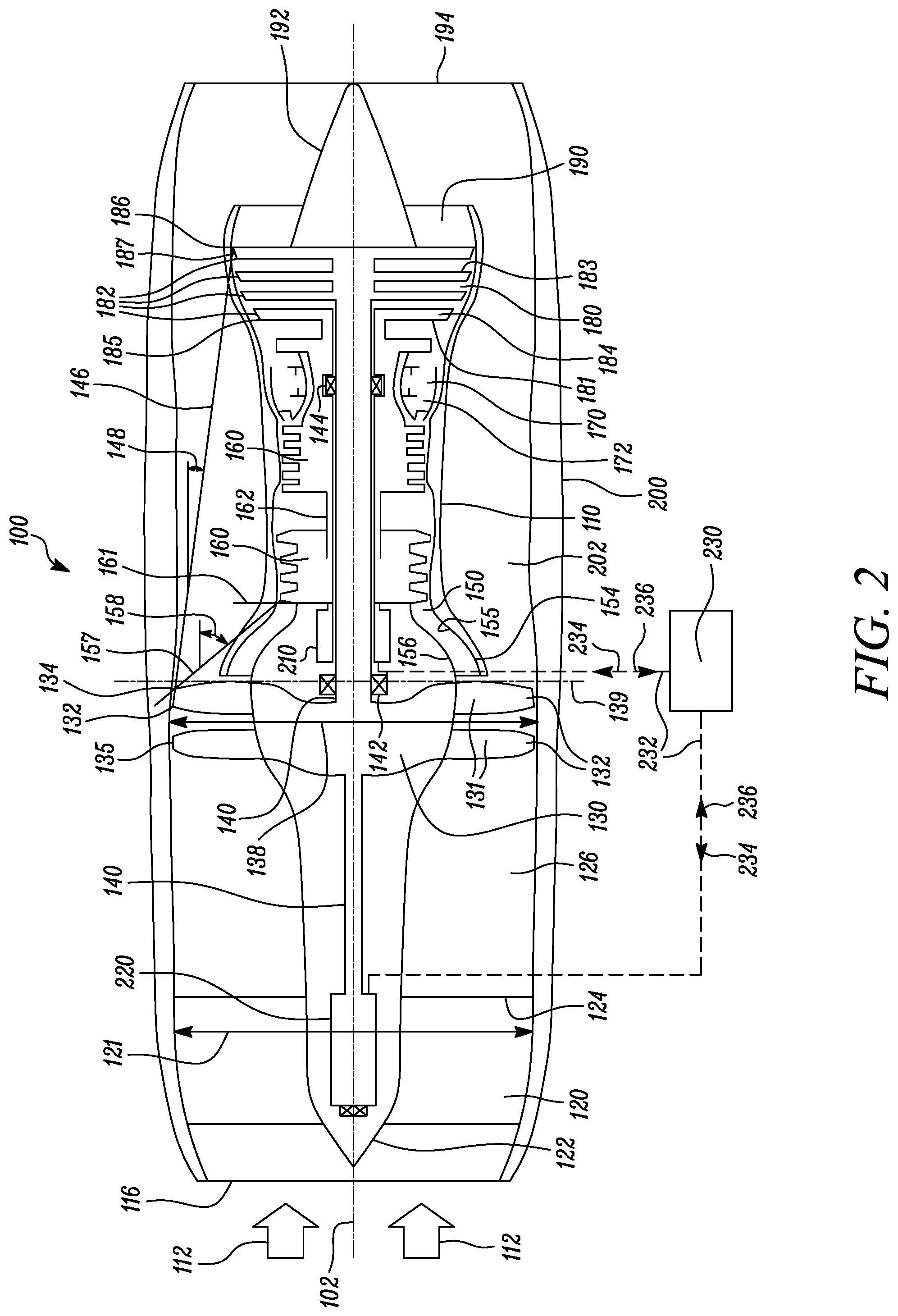 Patent US12618366 Figure 2 – Thermal management system for an aircraft