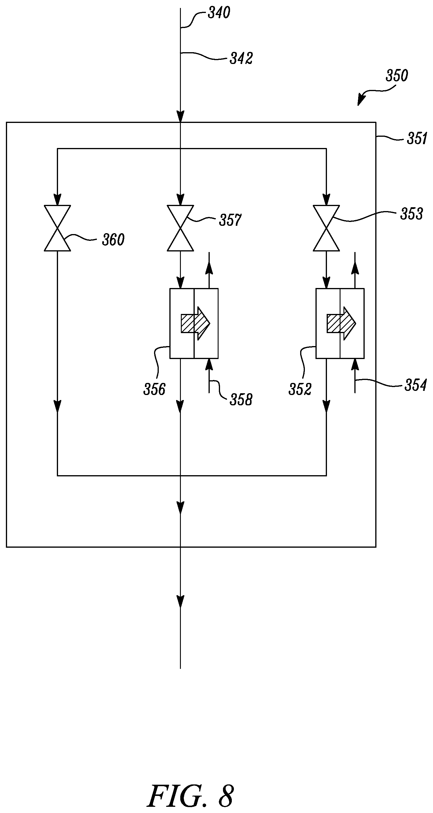 Patent US12618366 Figure 8 – Thermal management system for an aircraft