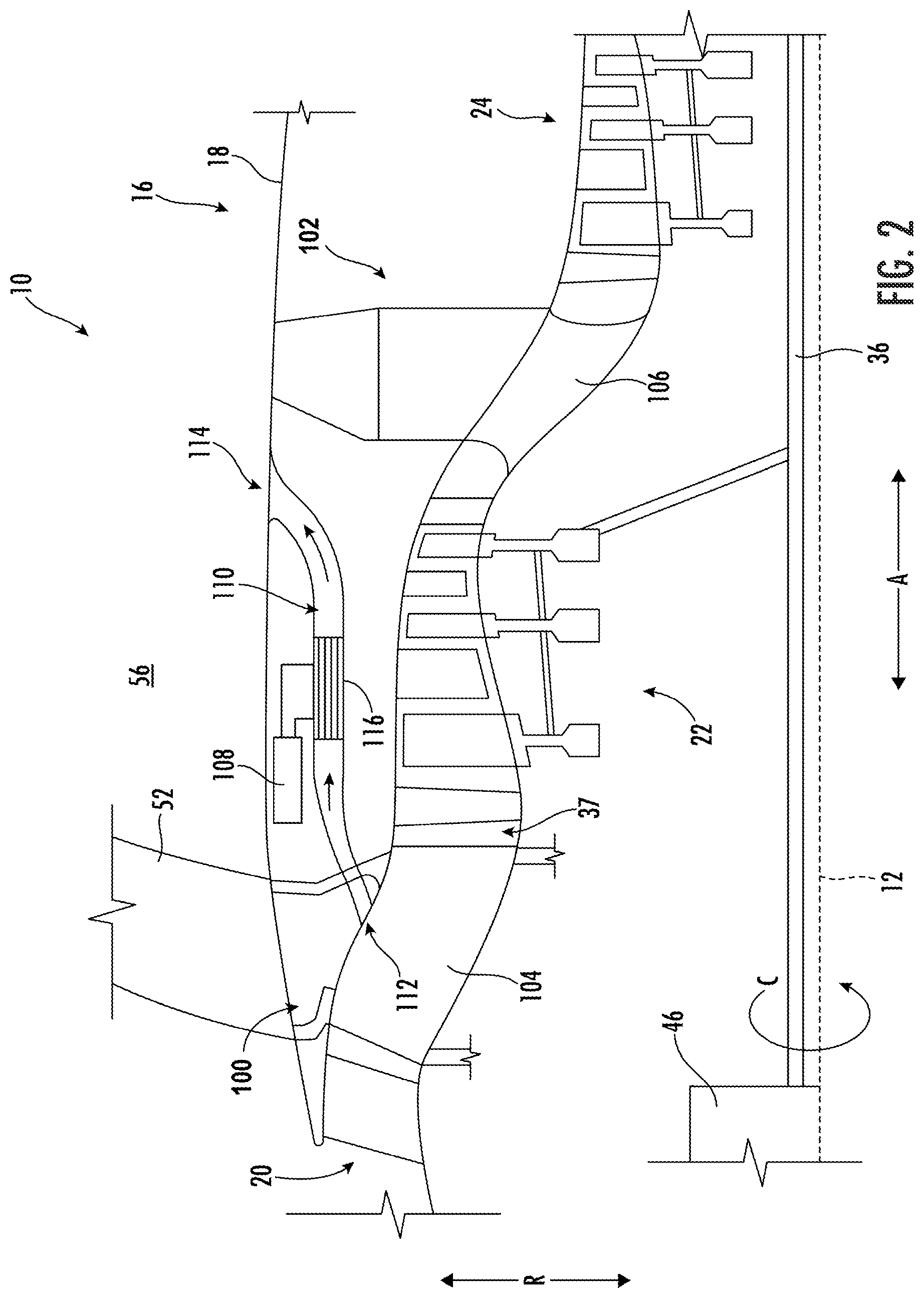 Patent US12618368 Figure 2 – Gas turbine engine