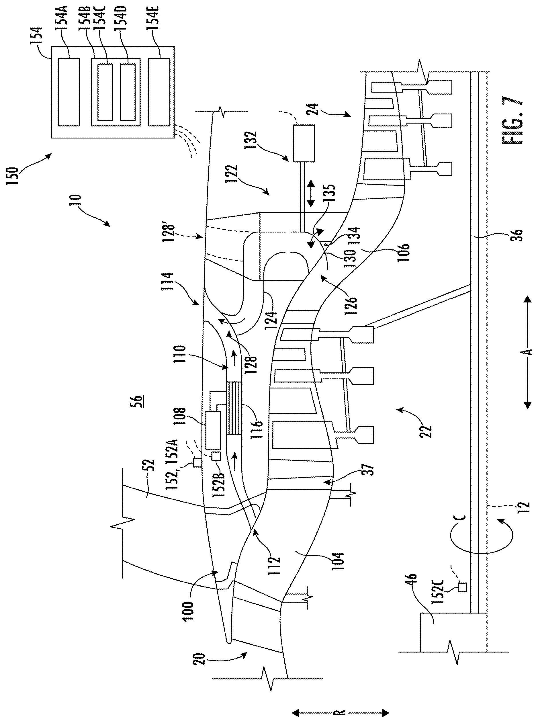 Patent US12618368 Figure 6 – Gas turbine engine