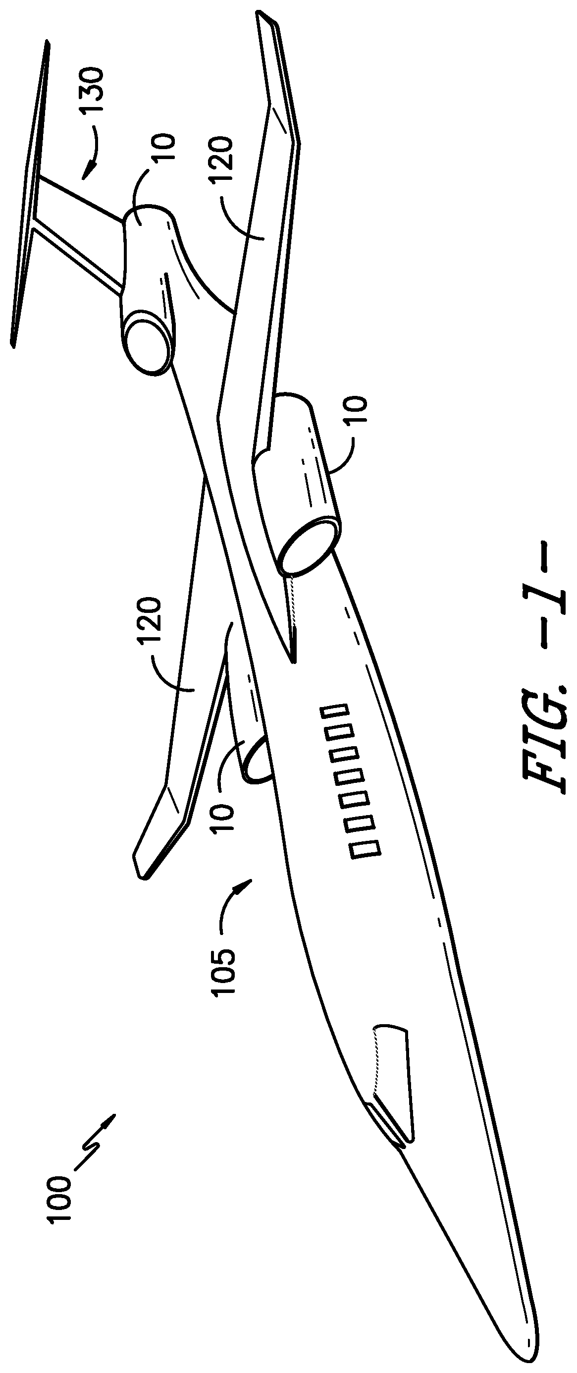 Patent US12618369 Figure 1 – Propulsion engine and cowl