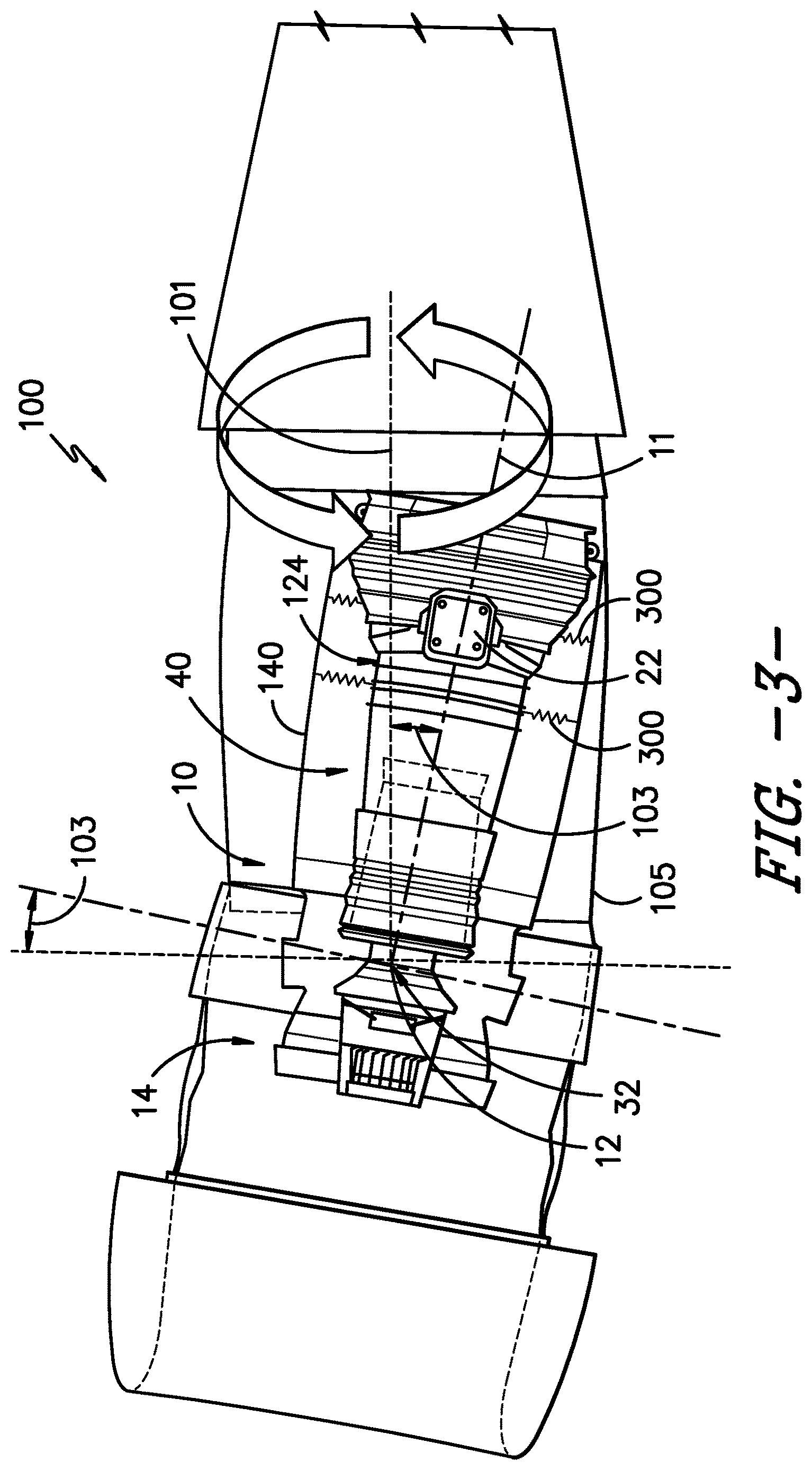 Patent US12618369 Figure 3 – Propulsion engine and cowl