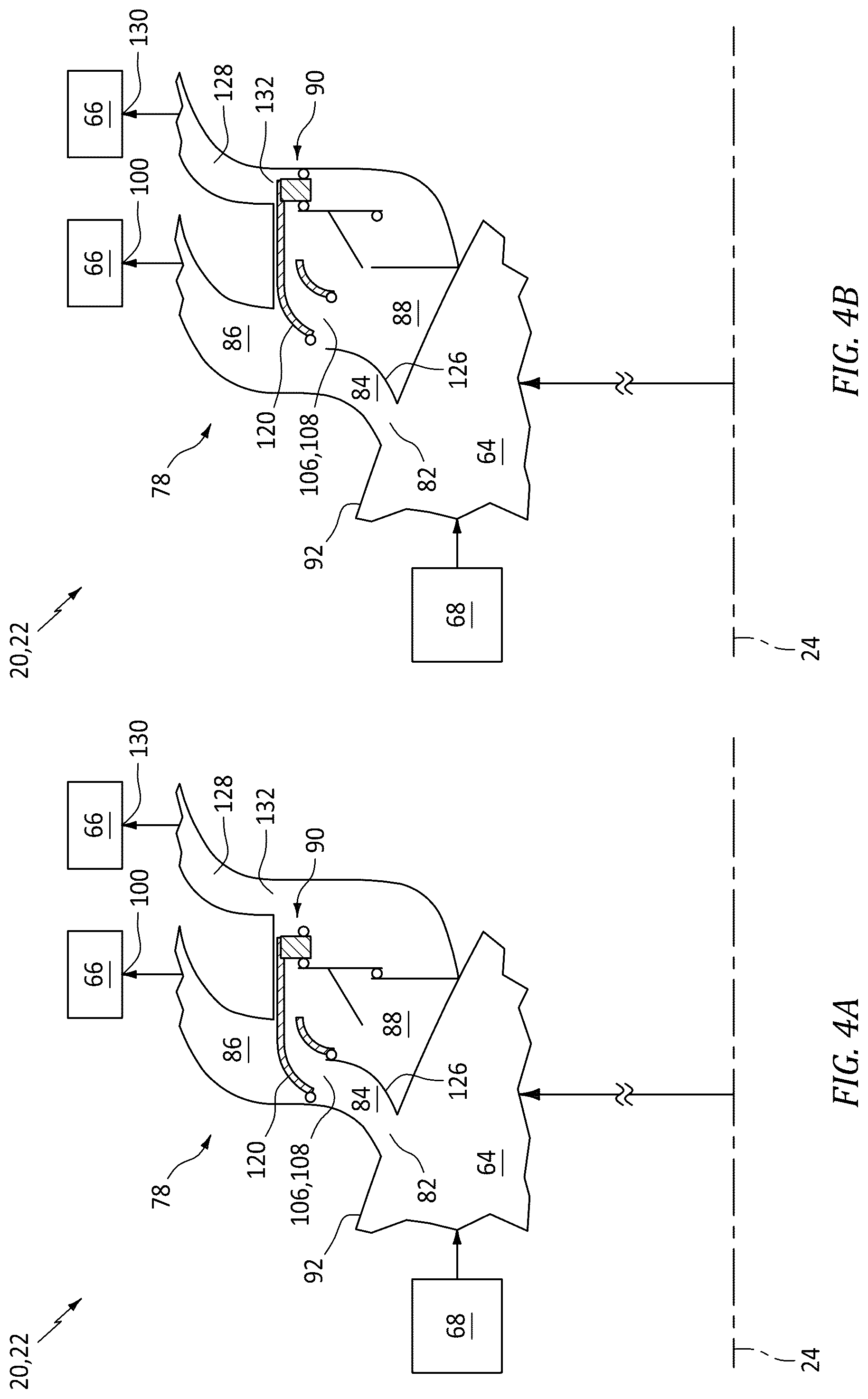 Patent US12618376 Figure 4 – Bleeding core air from a turbine engine core flowpath