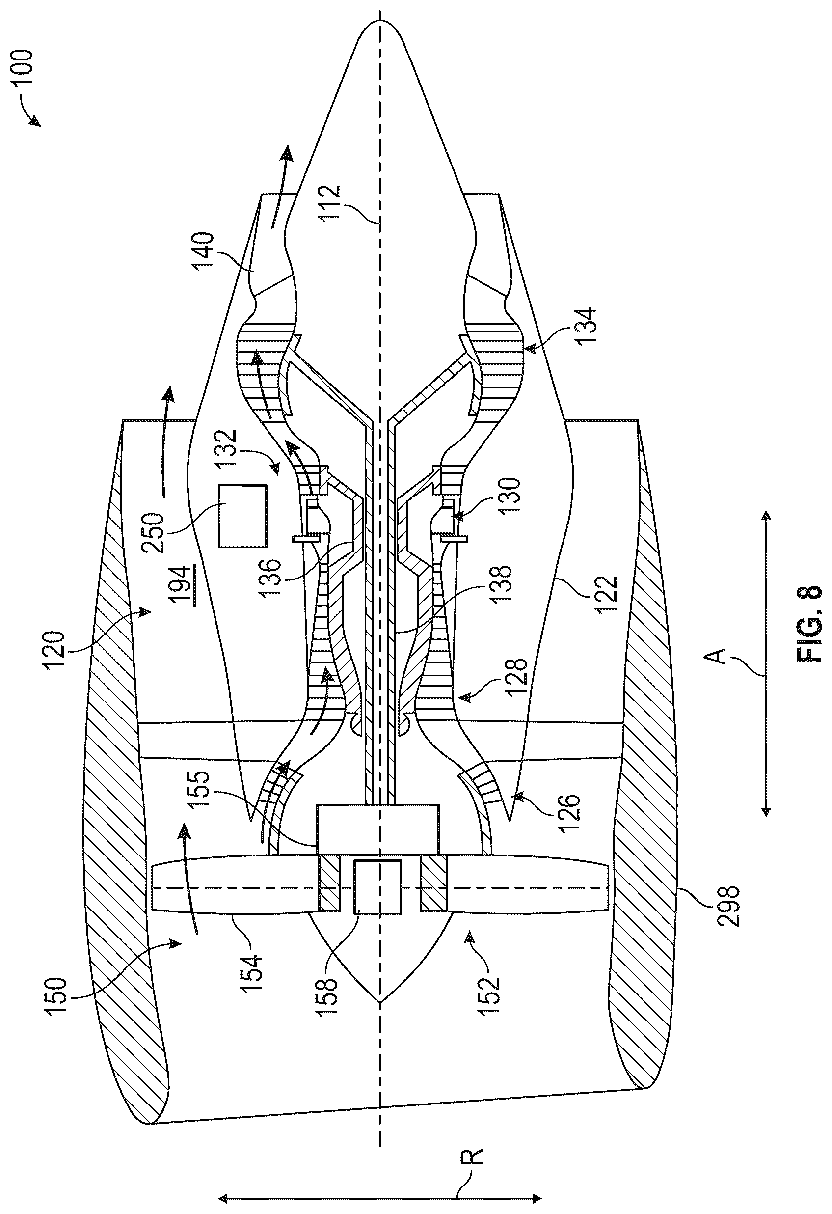 Patent US12618378 Figure 7 – Gas turbine engine