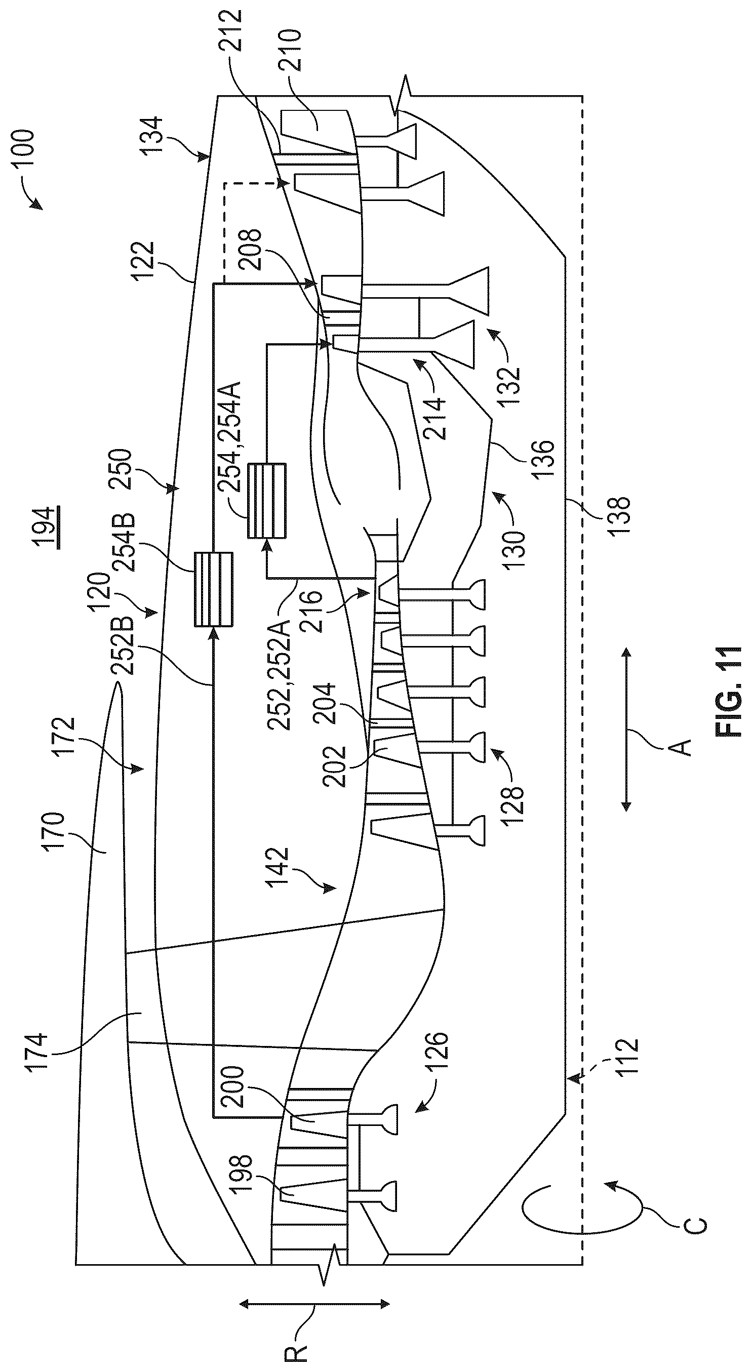 Patent US12618378 Figure 10 – Gas turbine engine