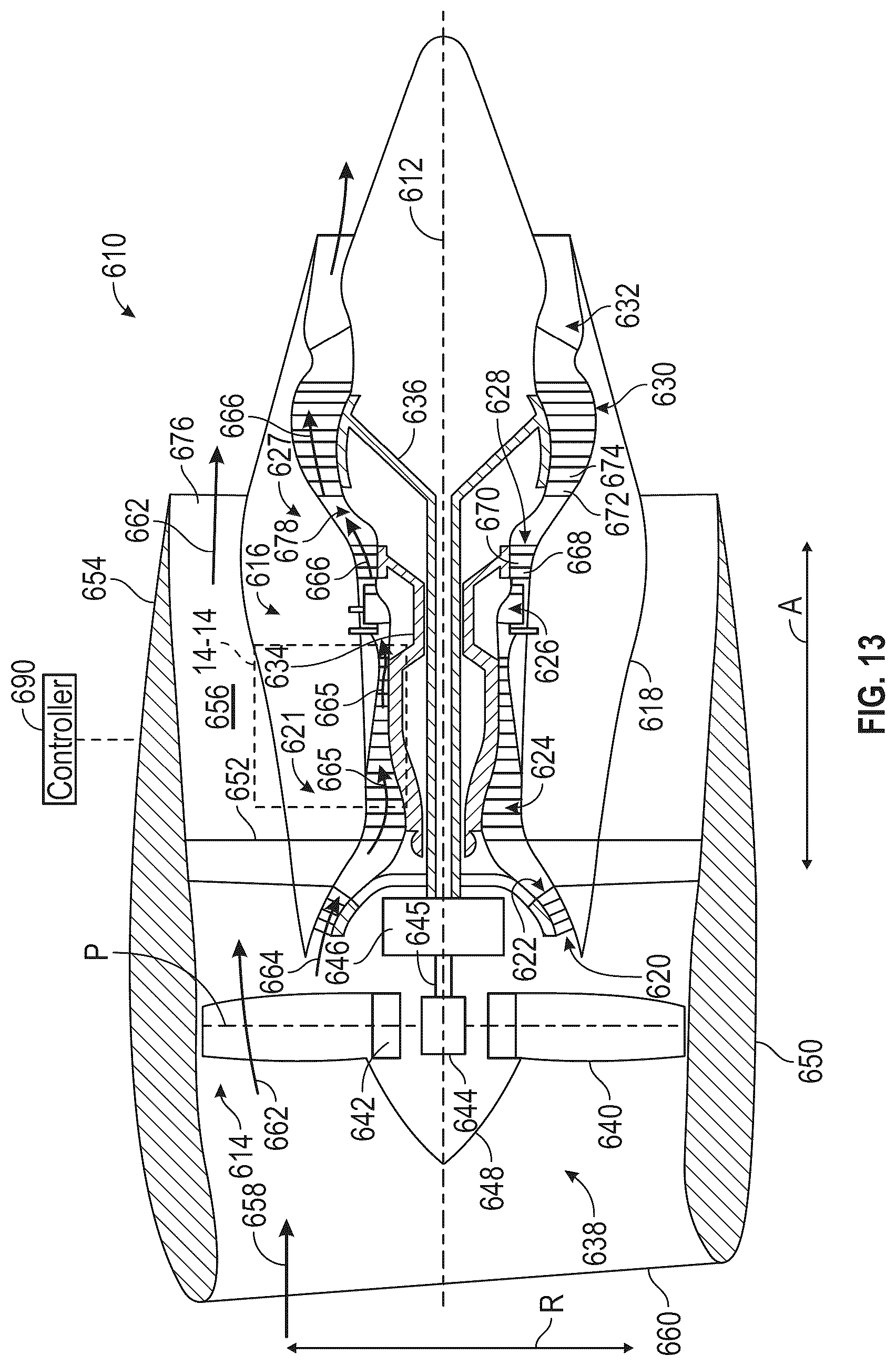 Patent US12618378 Figure 12 – Gas turbine engine