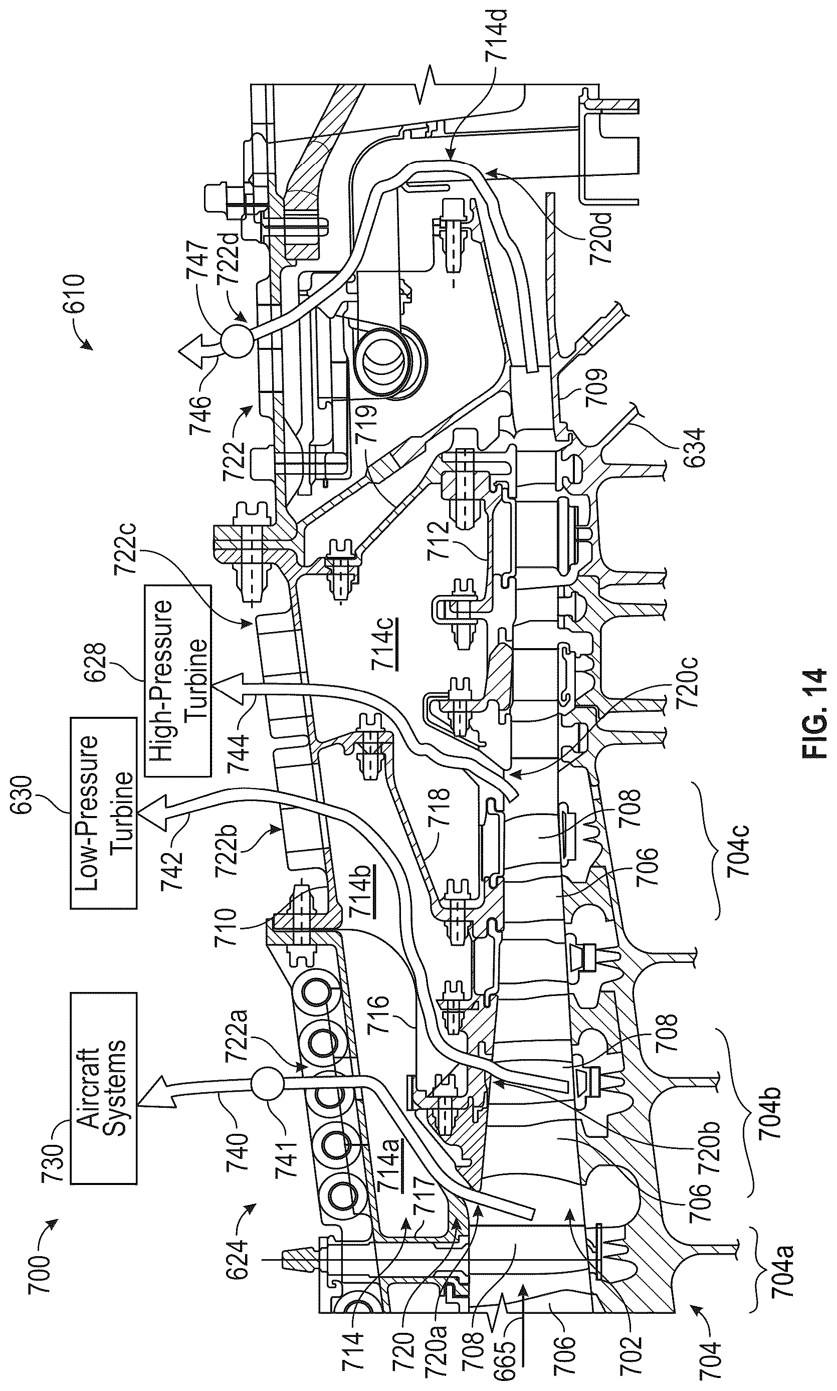 Patent US12618378 Figure 13 – Gas turbine engine