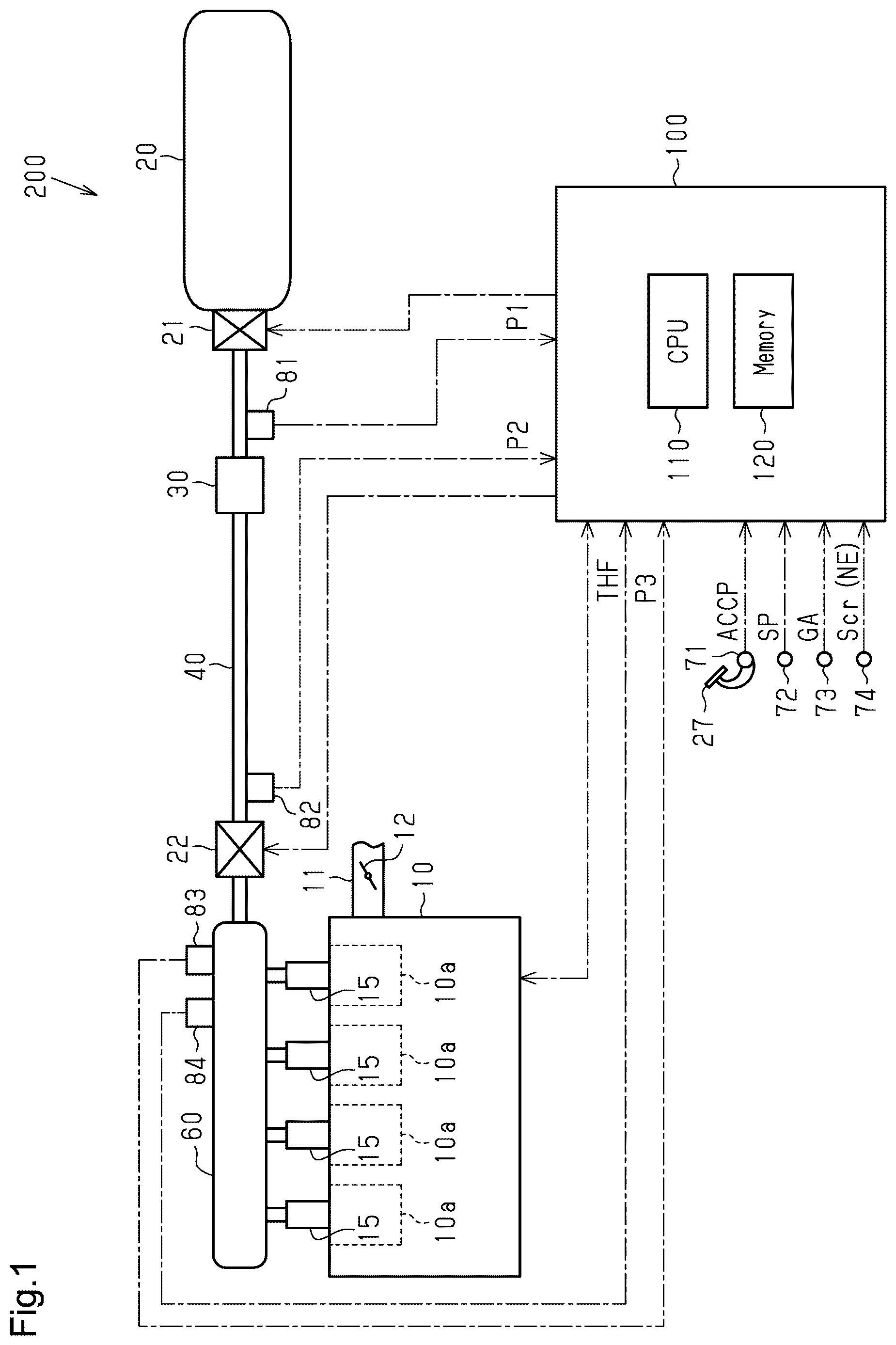 Patent US12618379 Figure 1 – Controller for internal combustion engine
