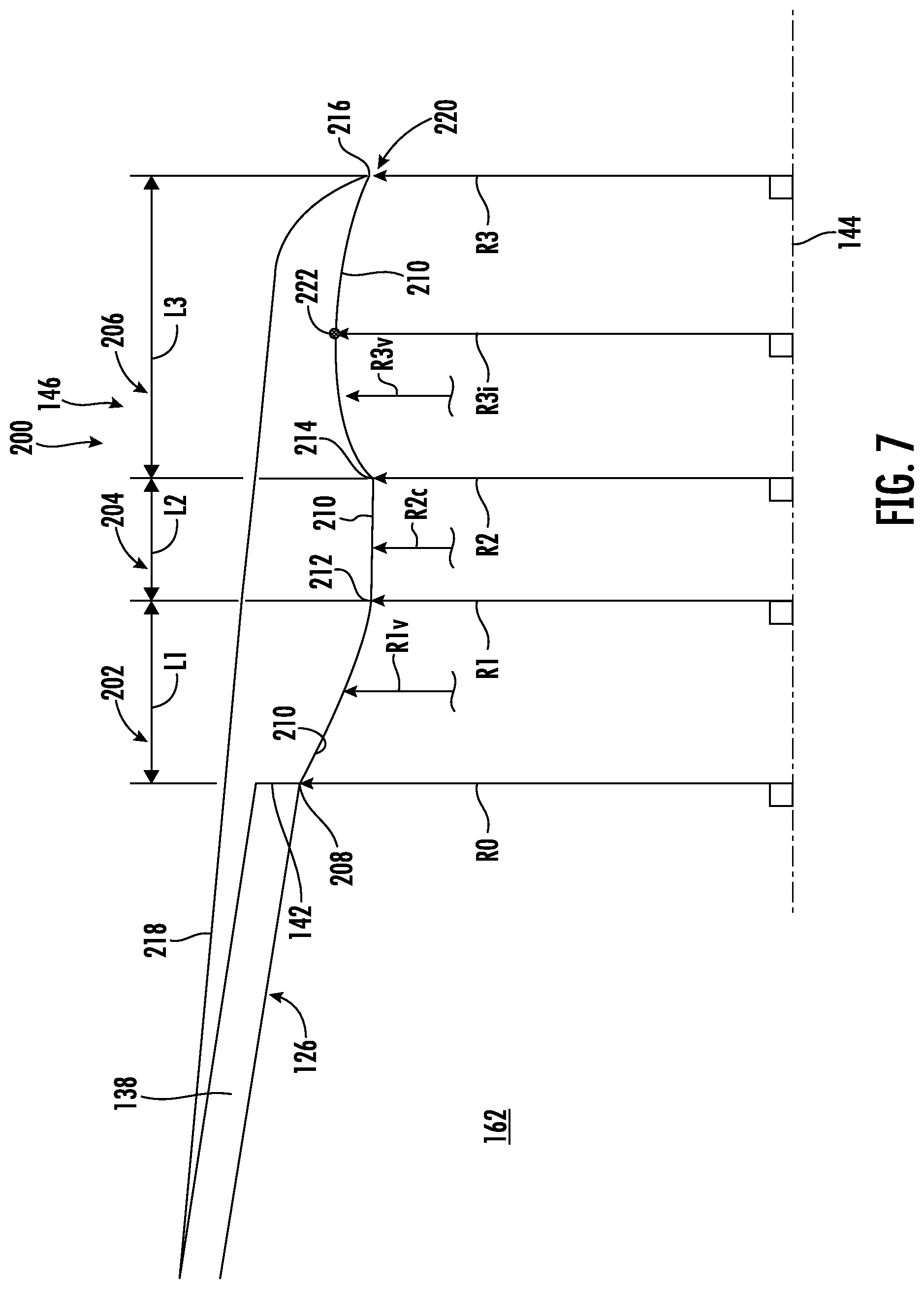Patent US12618381 Figure 7 – Gas turbine exhaust nozzle noise abatement