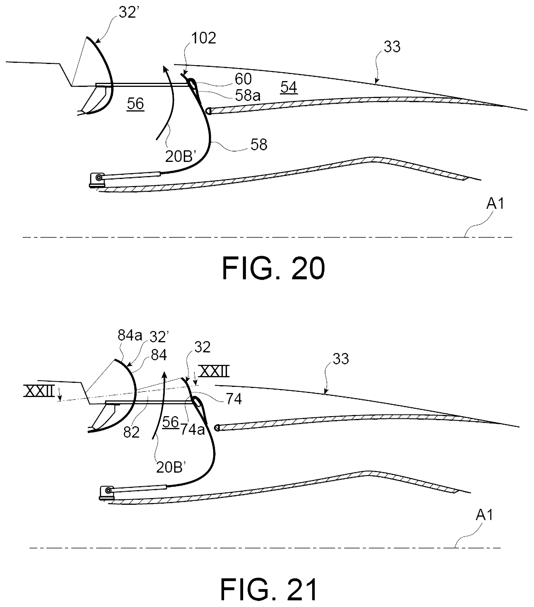 Patent US12618382 Figure 16 – Thrust reverser comprising at least one deployable deflecting membrane