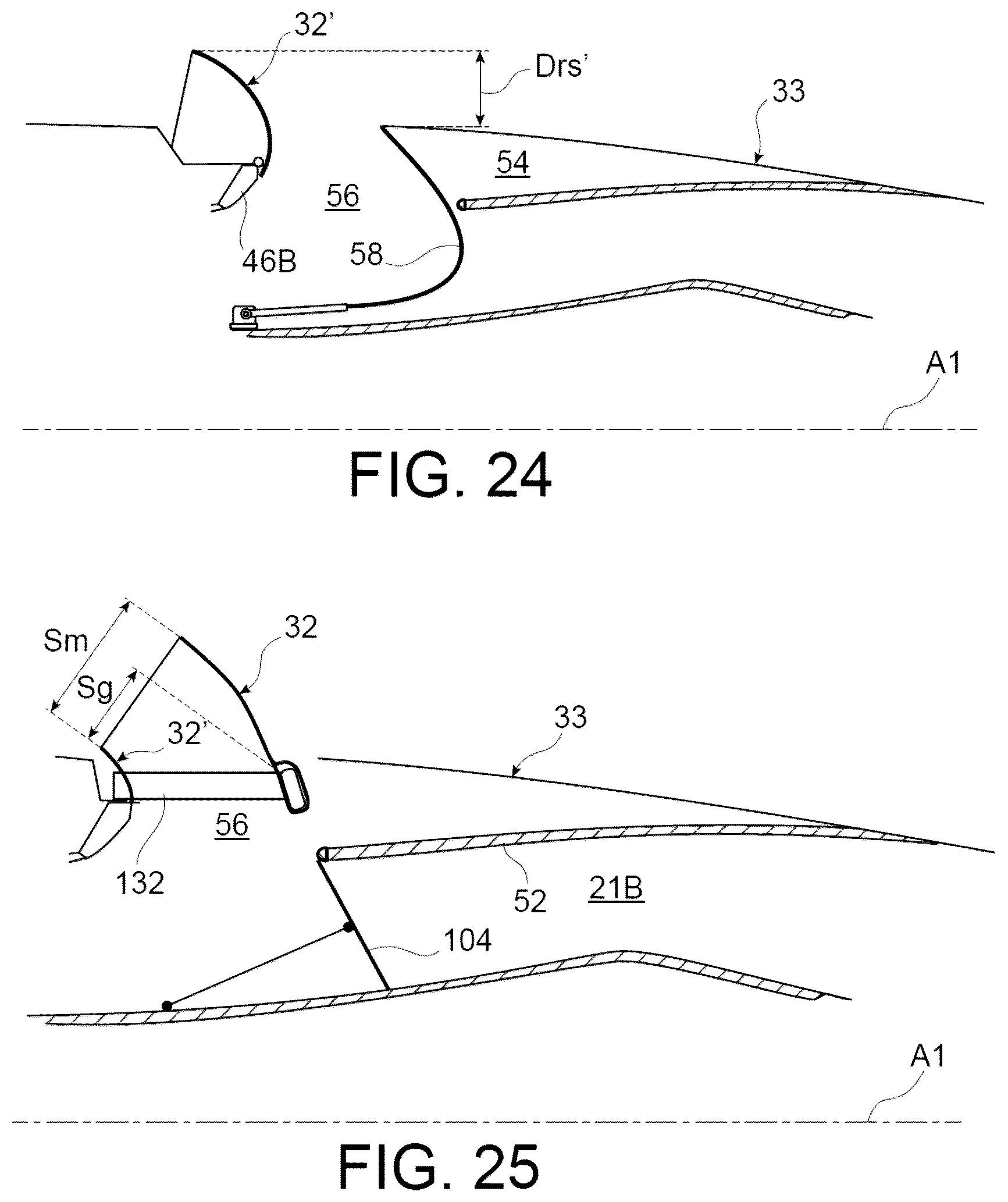 Patent US12618382 Figure 18 – Thrust reverser comprising at least one deployable deflecting membrane