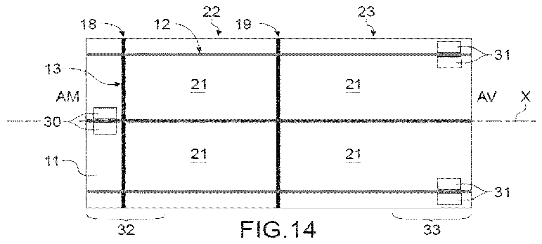 Patent US12618383 Figure 8 – Assembly for an exhaust cone of an aircraft turbomachine