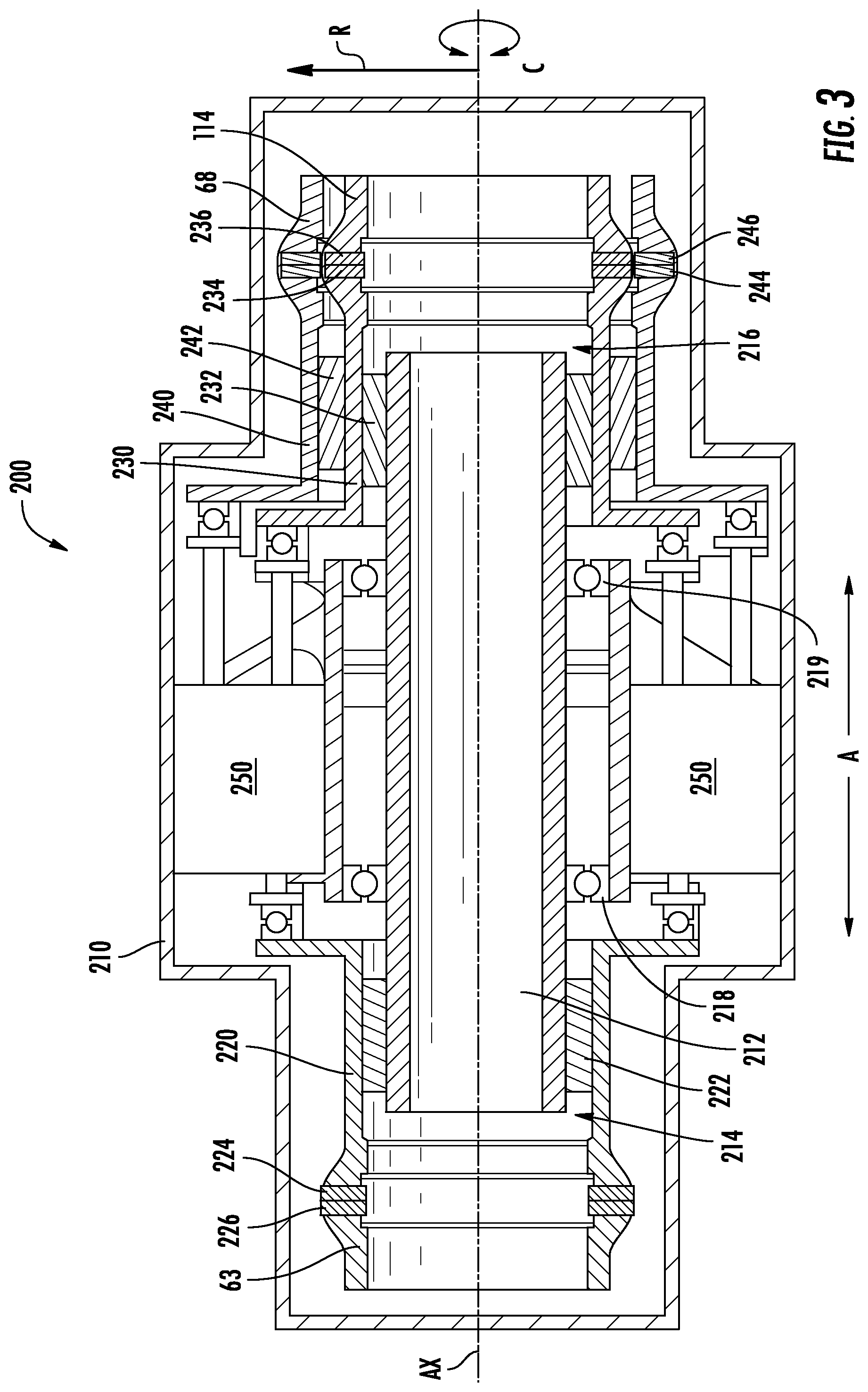 Patent US12618385 Figure 3 – Hybrid-electric propulsion system equipped with a coupler for switching between modes of operation