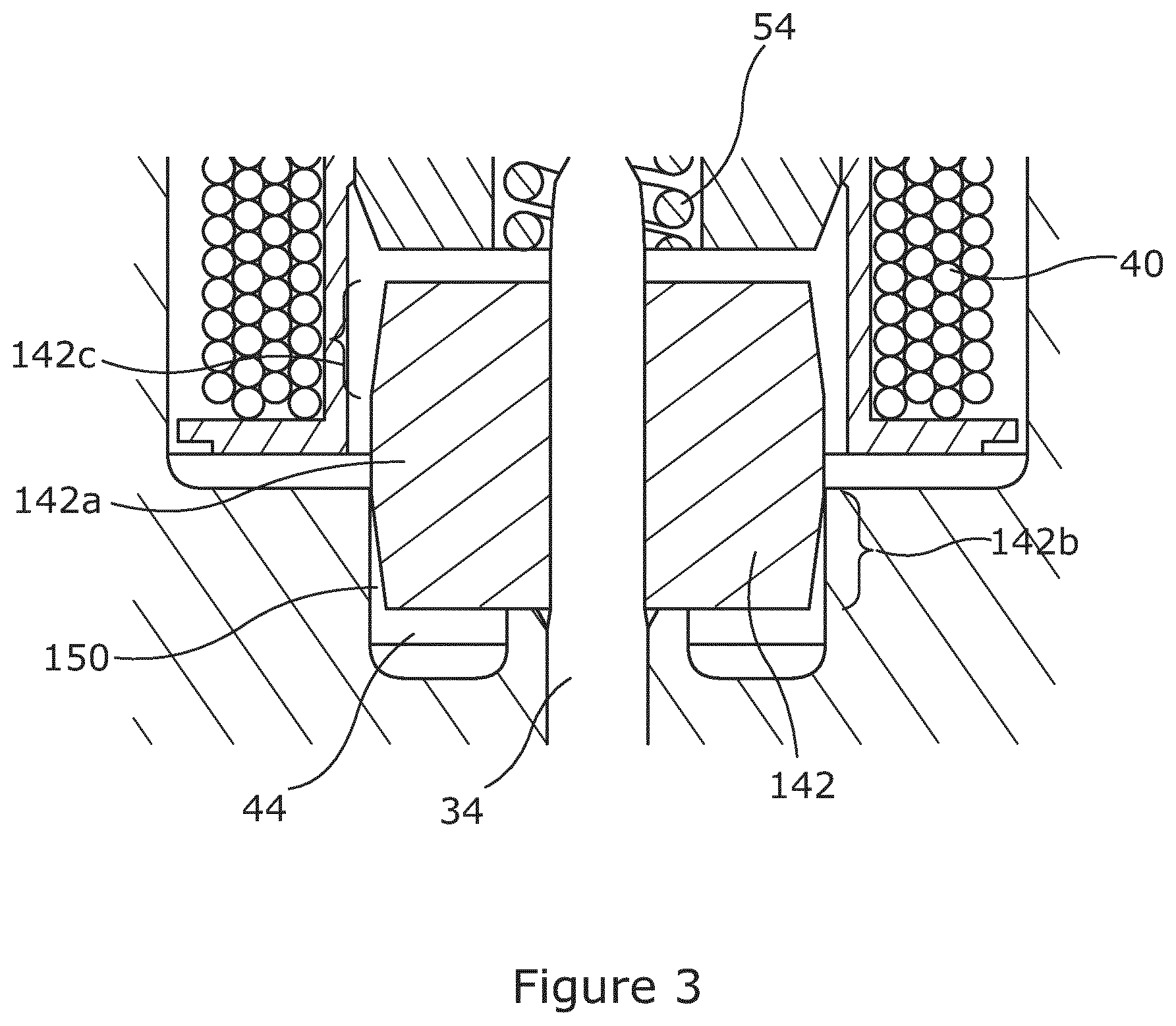 Patent US12618387 Figure 3 – Valve assembly for a fuel pump