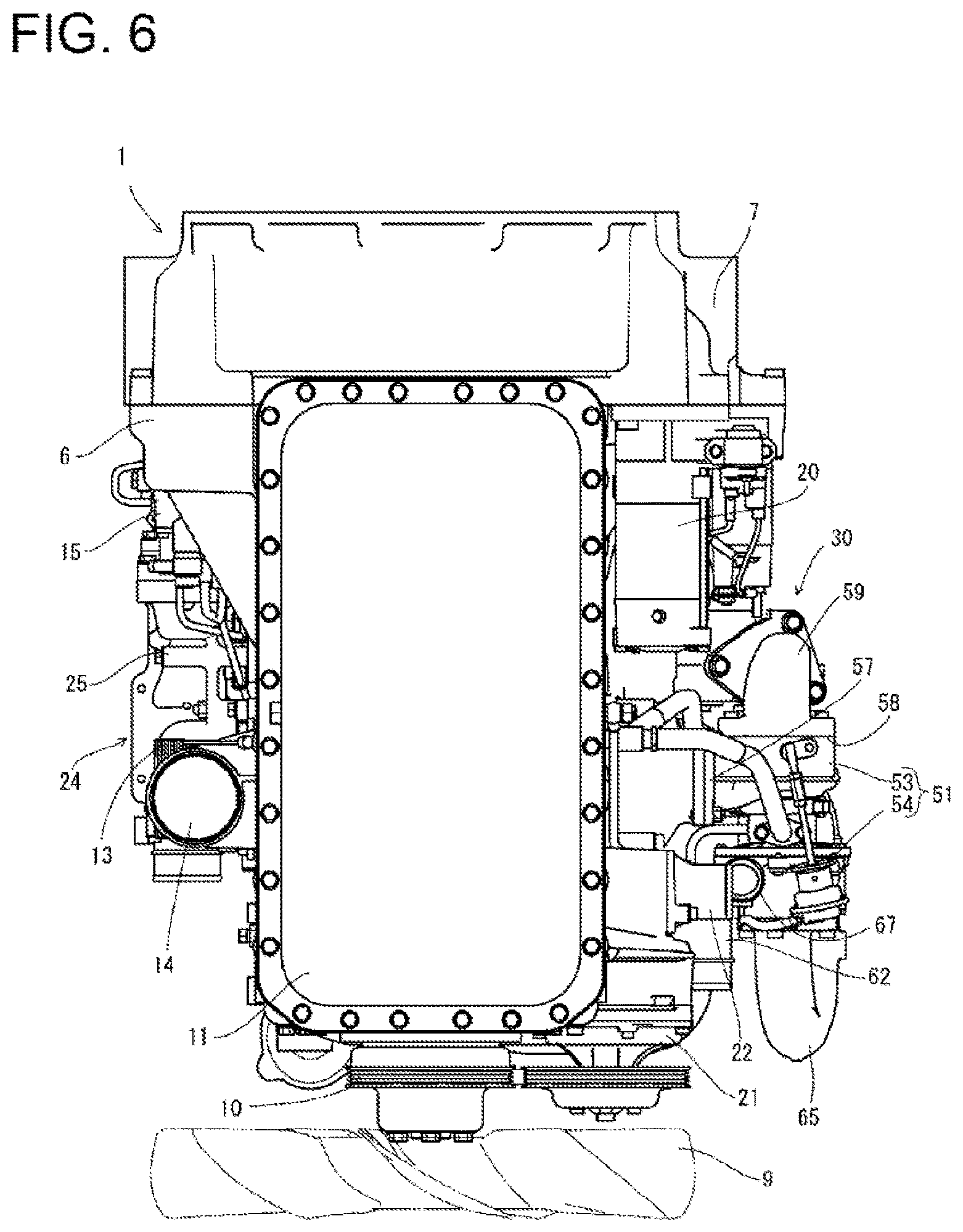 Patent US12618388 Figure 6 – Engine device