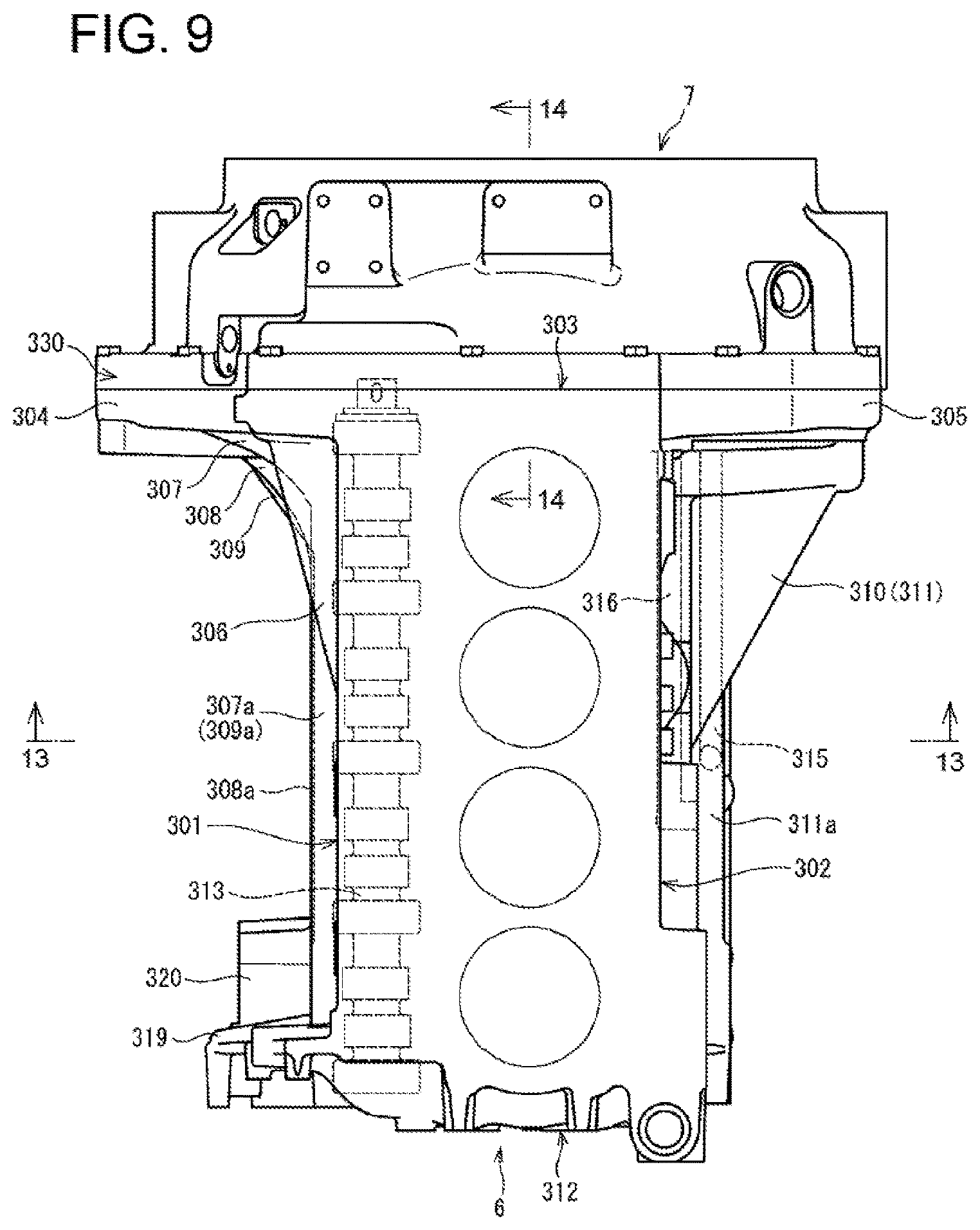 Patent US12618388 Figure 9 – Engine device