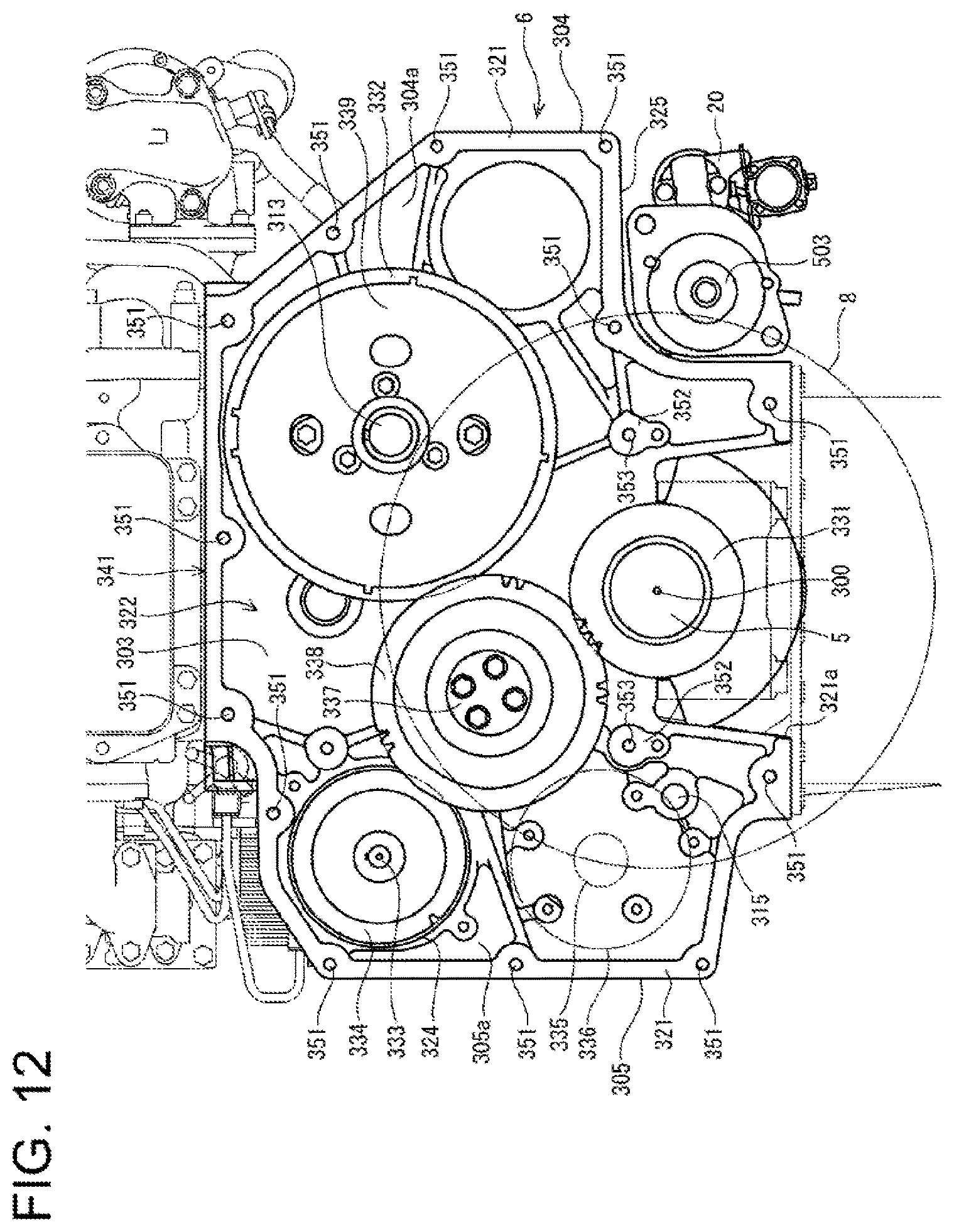 Patent US12618388 Figure 12 – Engine device