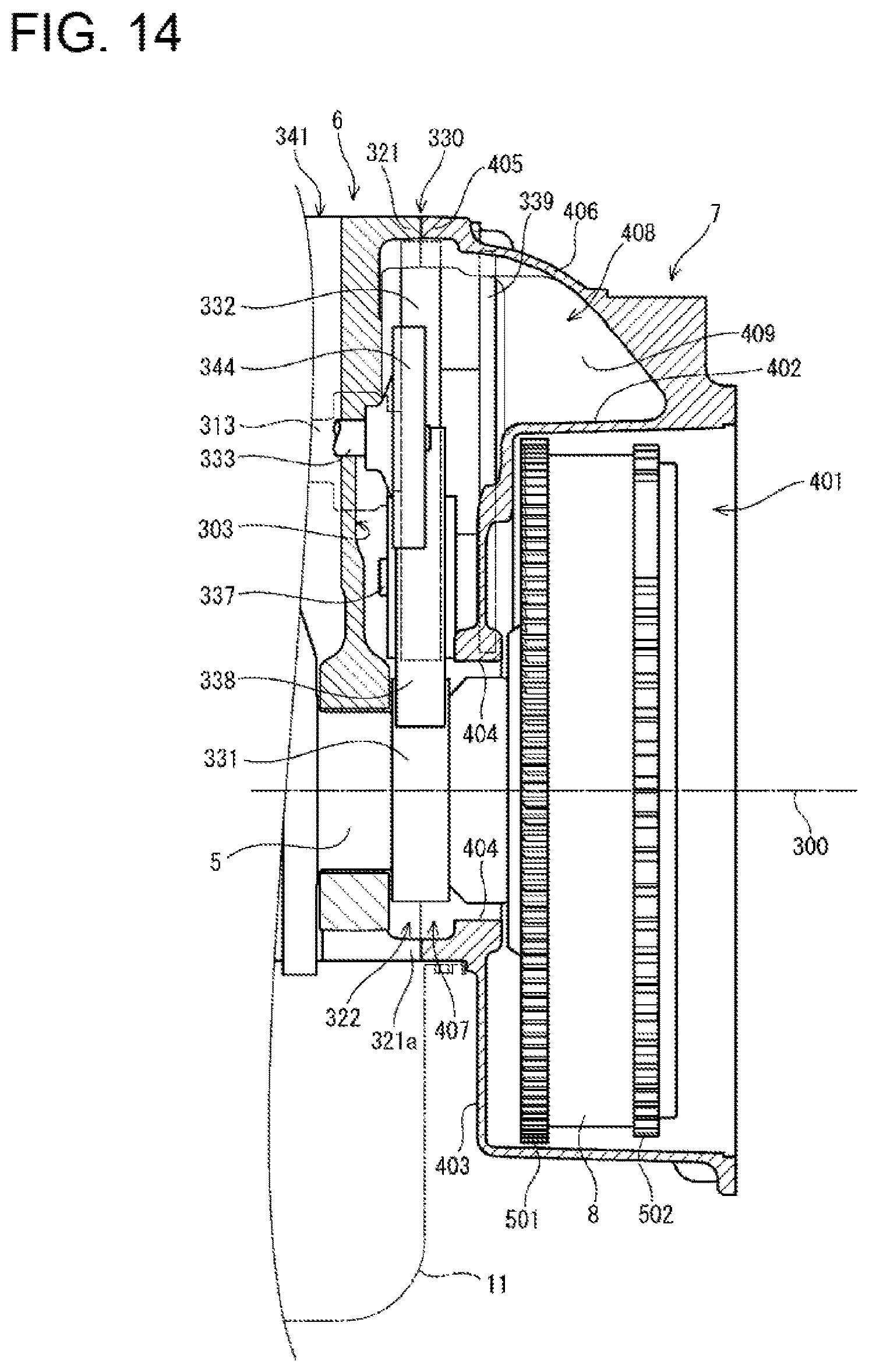 Patent US12618388 Figure 14 – Engine device