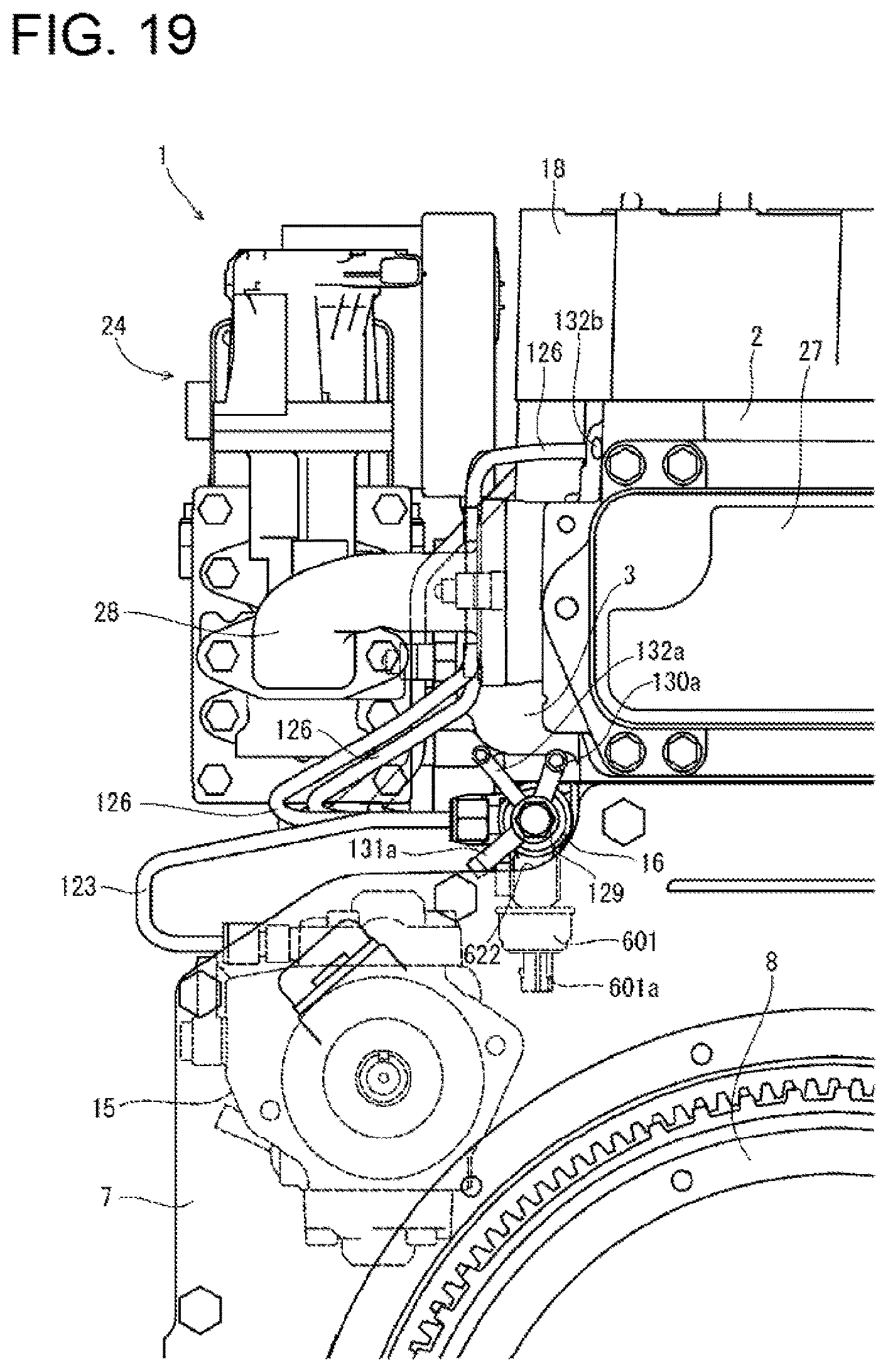 Patent US12618388 Figure 19 – Engine device