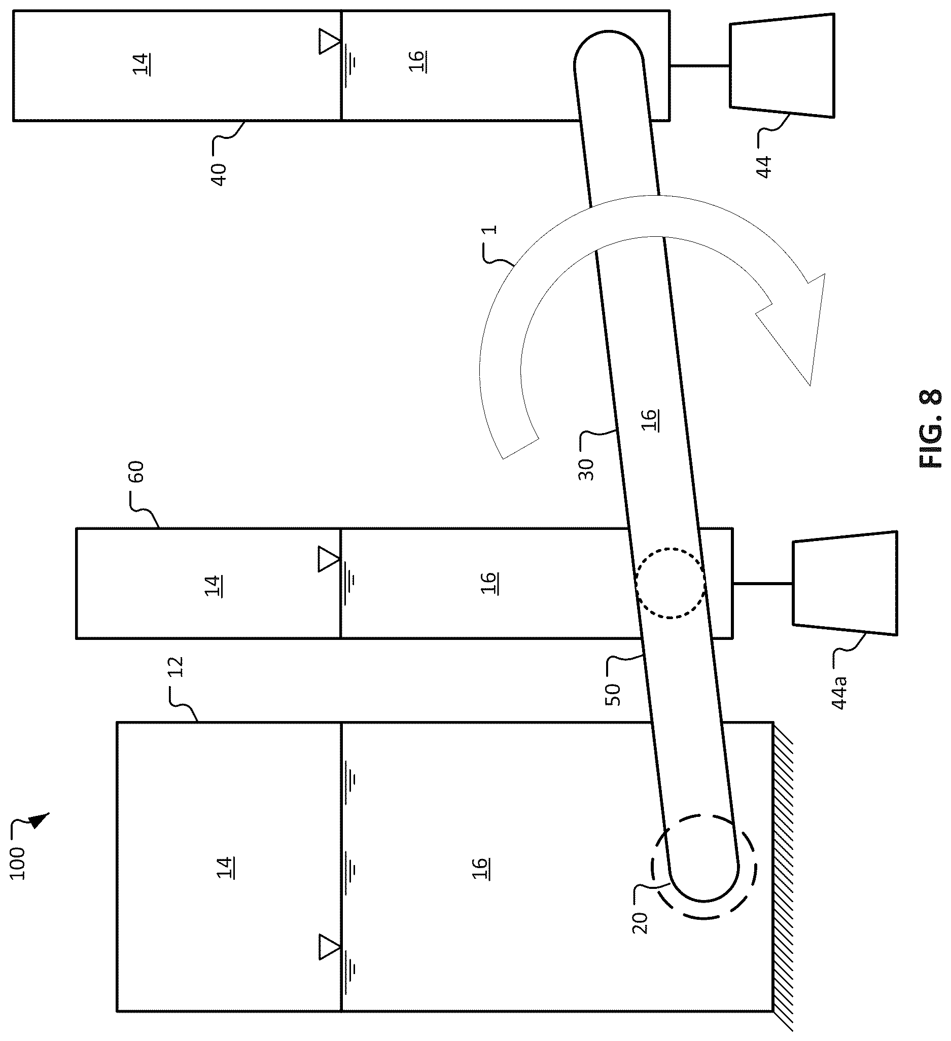 Patent US12618392 Figure 8 – Communicating fluid vessel engine systems