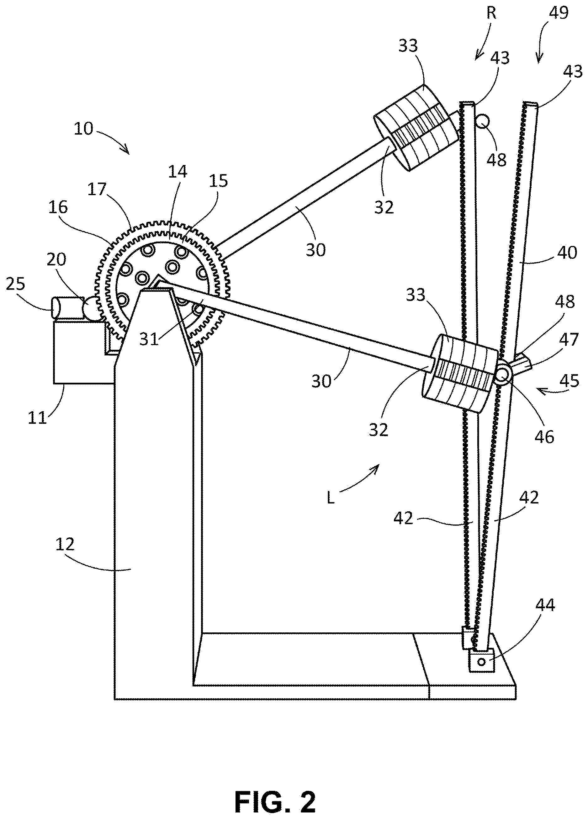 Patent US12618396 Figure 2 – Gravity driven power generator