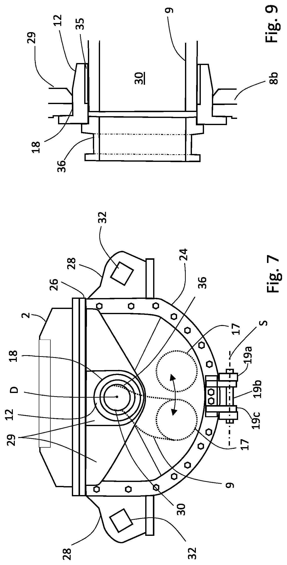 Patent US12618397 Figure 4 – Pipe diverter valve housing for a thick matter pump and thick matter pump