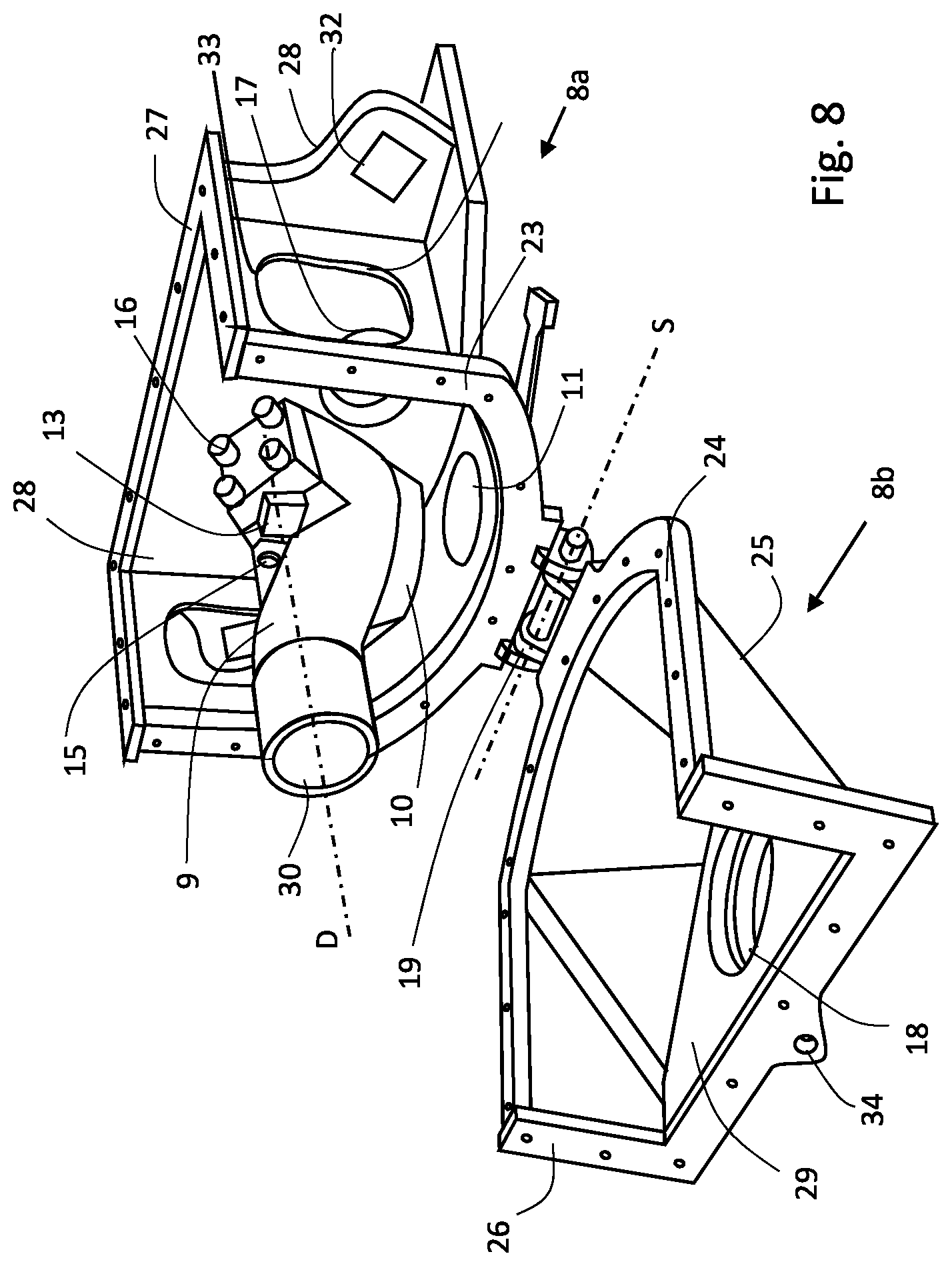 Patent US12618397 Figure 5 – Pipe diverter valve housing for a thick matter pump and thick matter pump