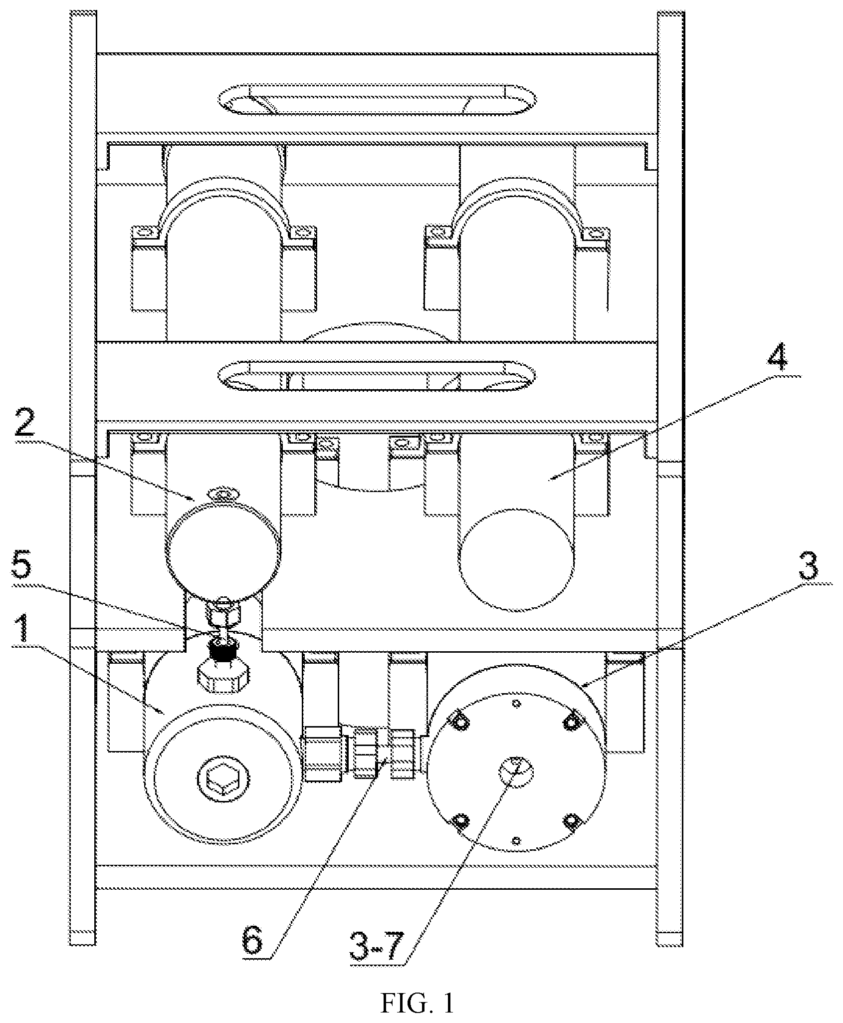 Patent US12618398 Figure 1 – Active pressure compensator for deep-sea sampling and pressure compensation method thereof