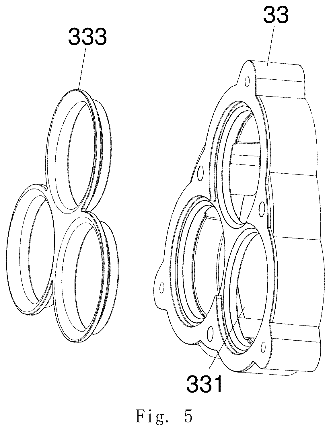 Patent US12618401 Figure 6 – Diaphragm assembly and diaphragm pump