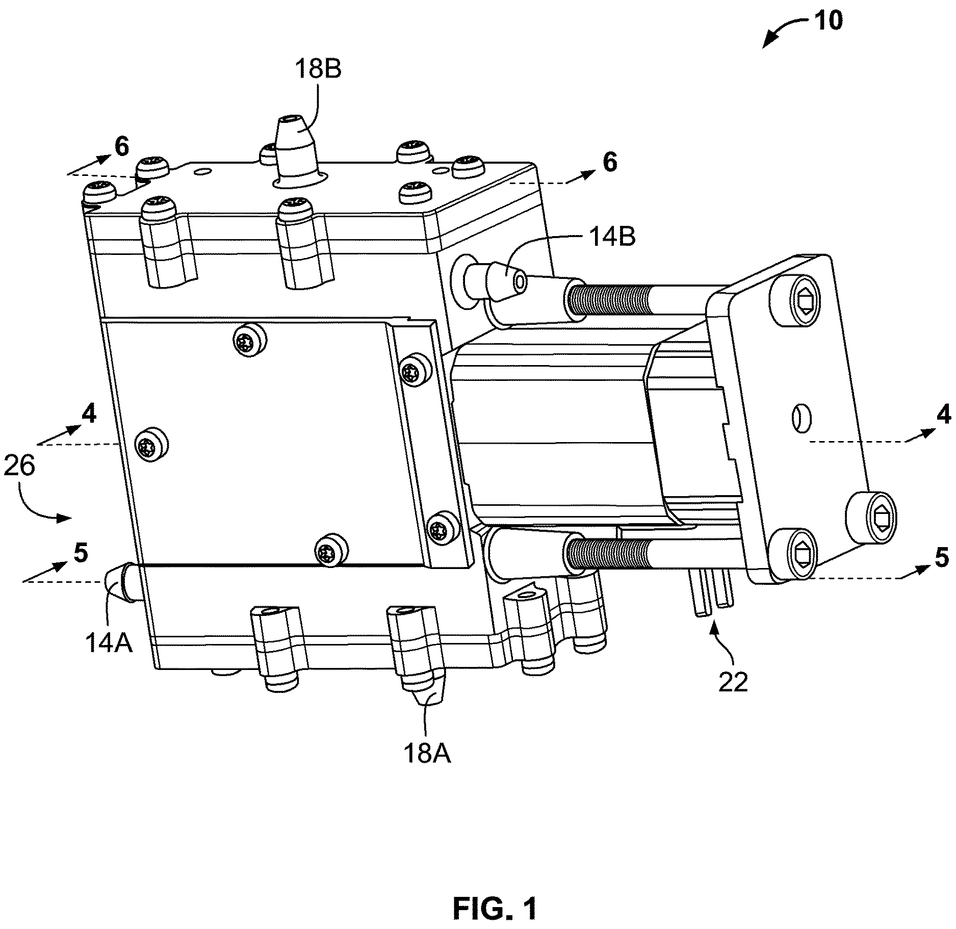 Patent US12618402 Figure 1 – Pump assembly
