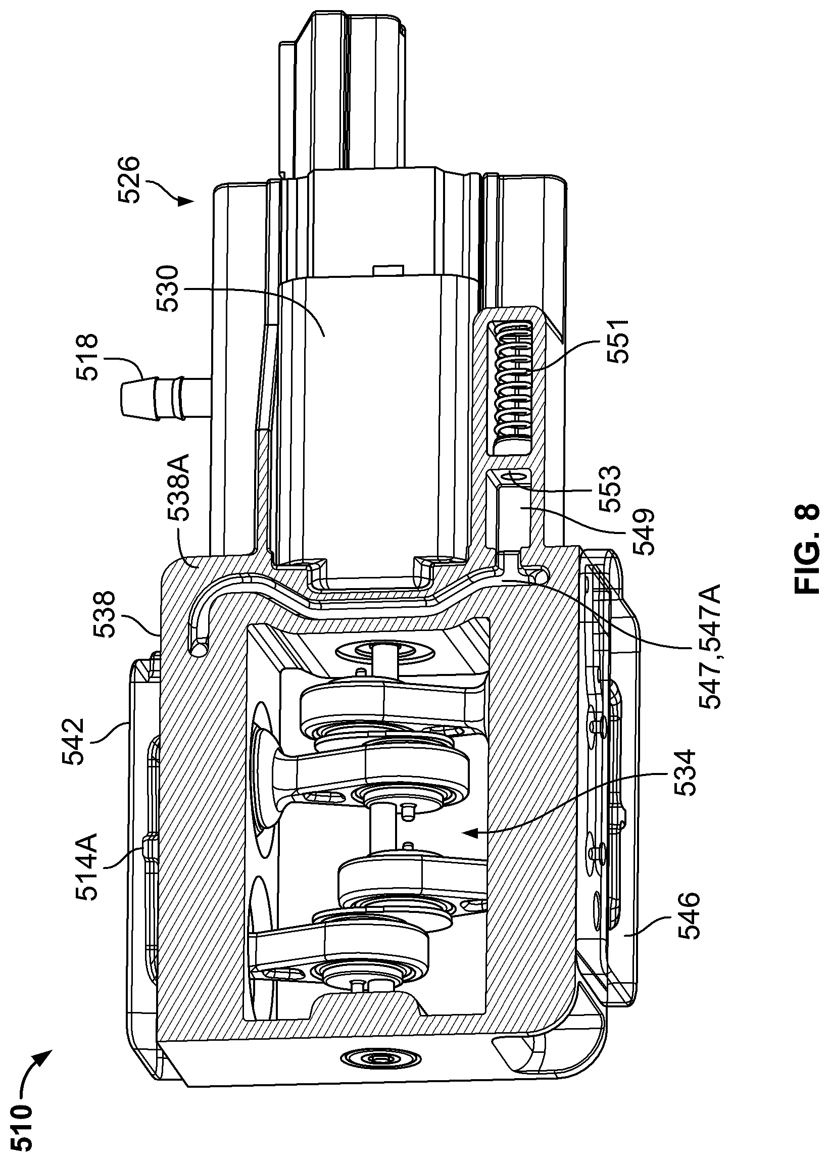 Patent US12618402 Figure 8 – Pump assembly