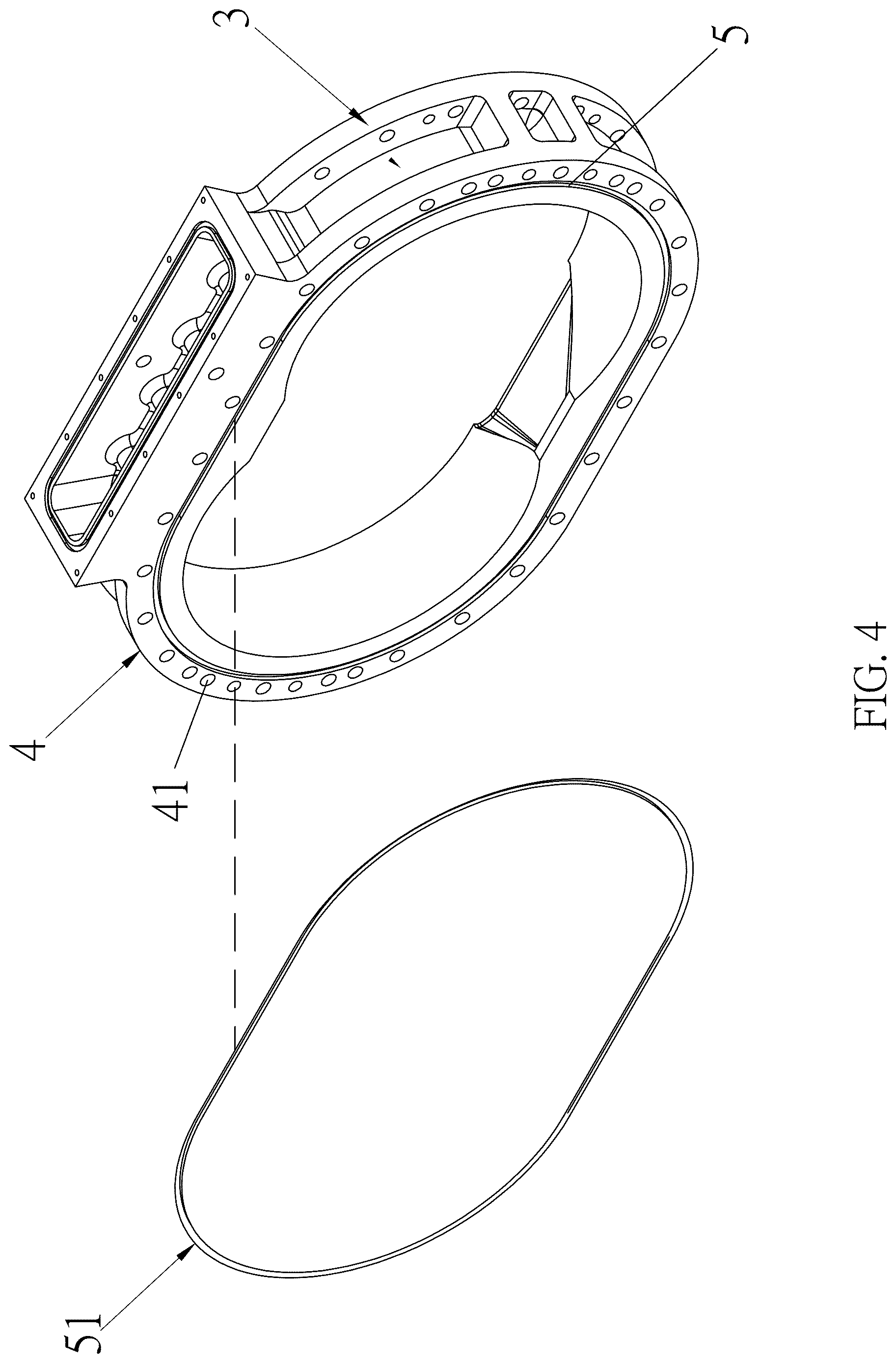 Patent US12618407 Figure 4 – Connecting ring of a root vacuum pump