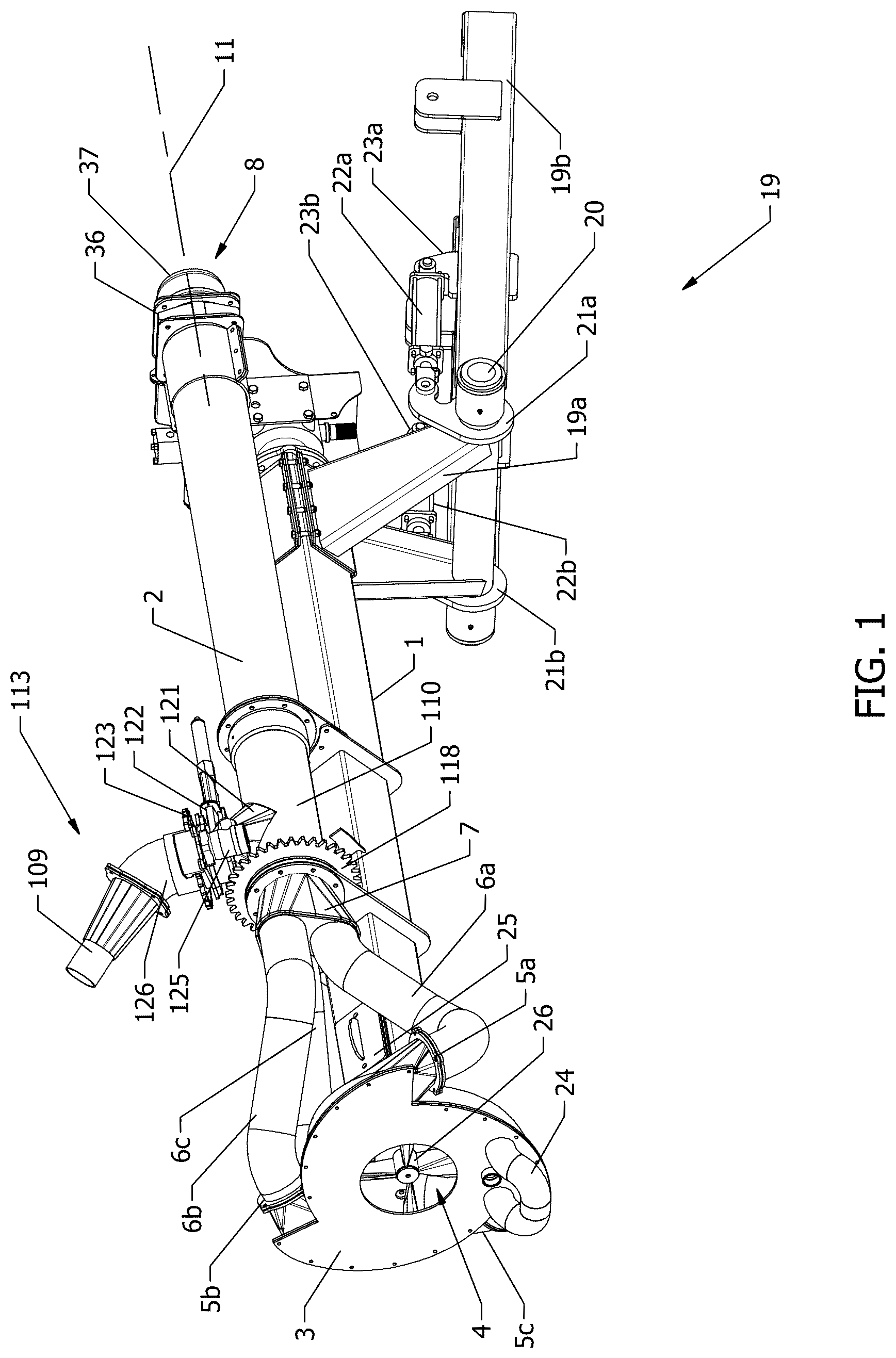 Patent US12618412 Figure 1 – Pump for immersion within a fluid reservoir