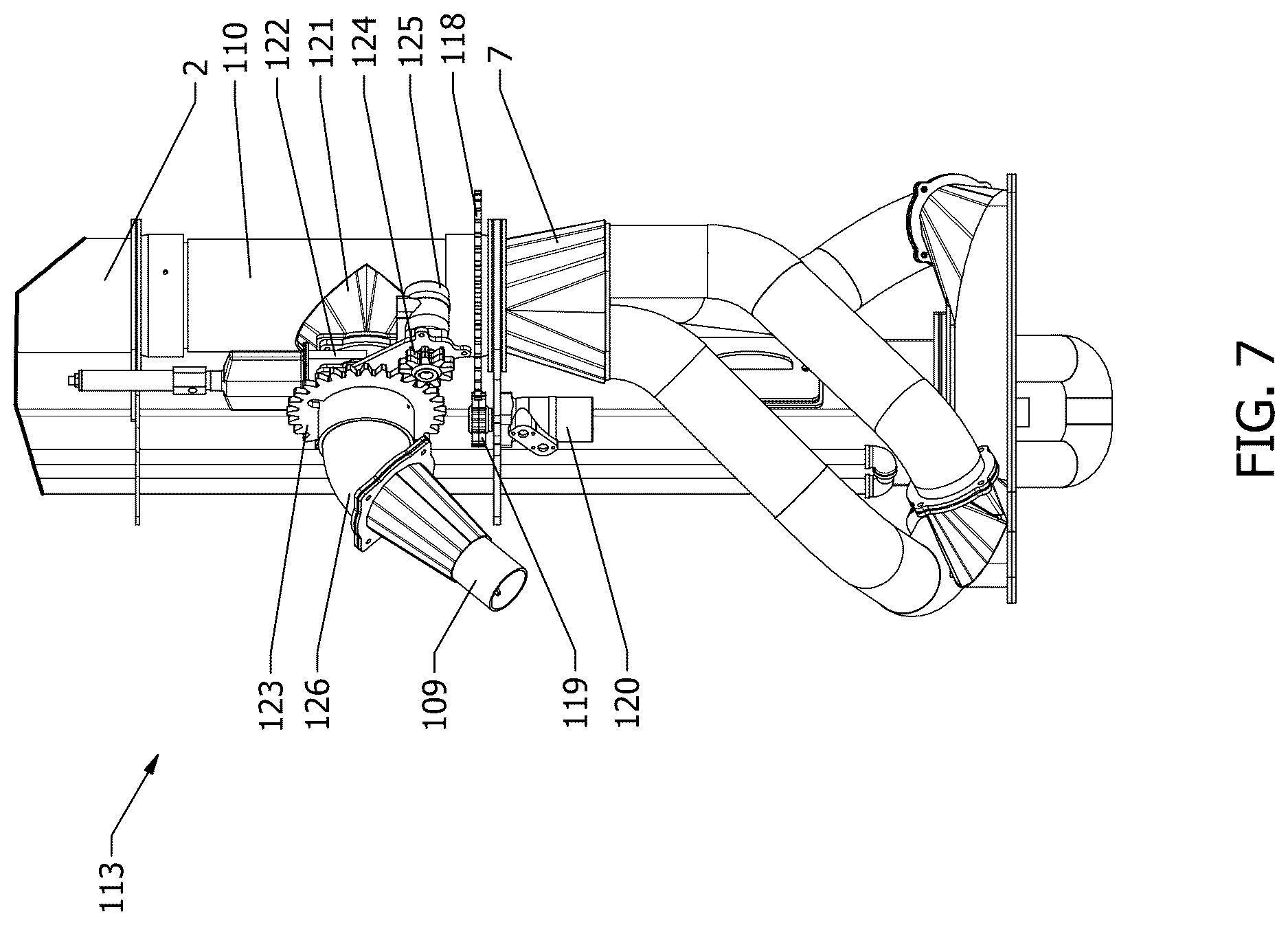 Patent US12618412 Figure 8 – Pump for immersion within a fluid reservoir