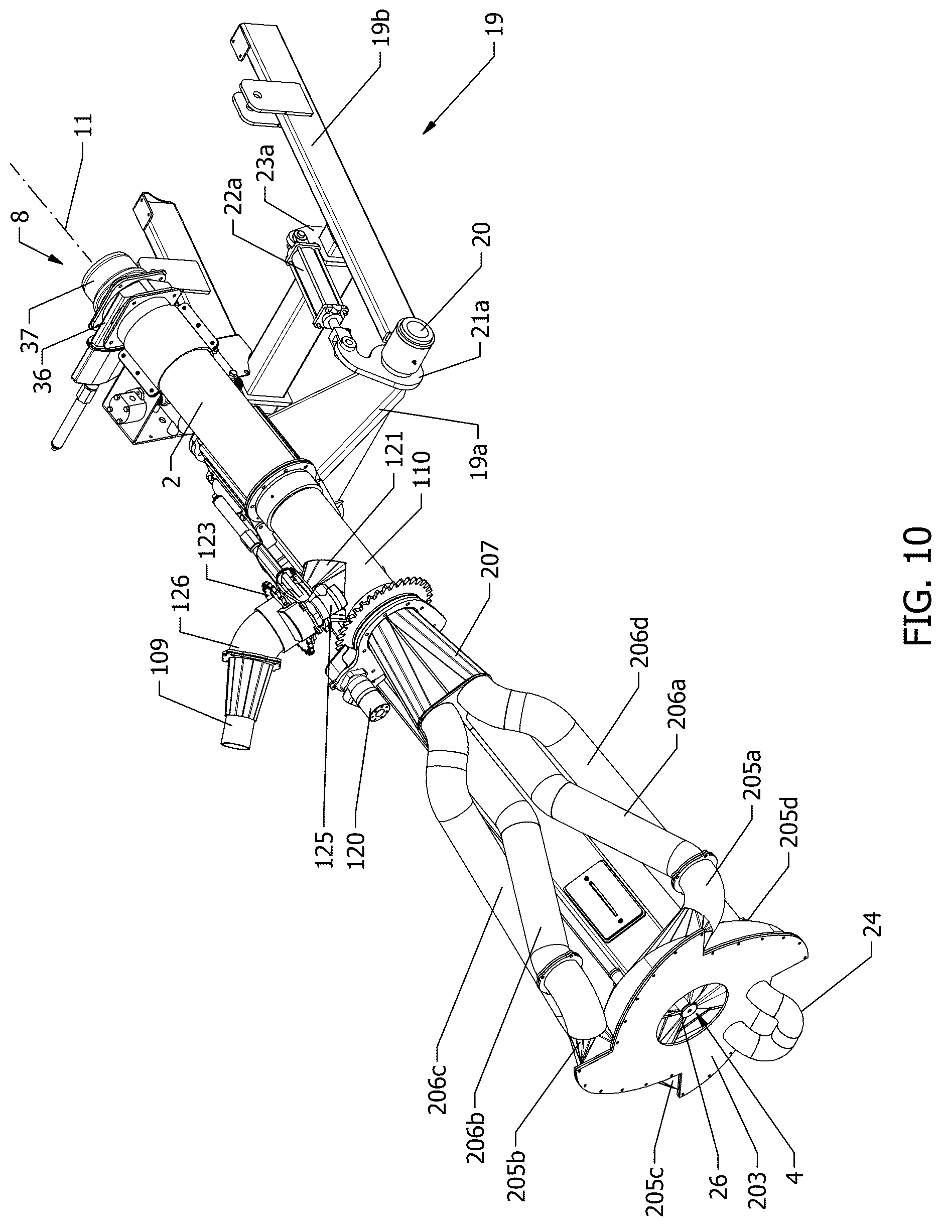 Patent US12618412 Figure 11 – Pump for immersion within a fluid reservoir