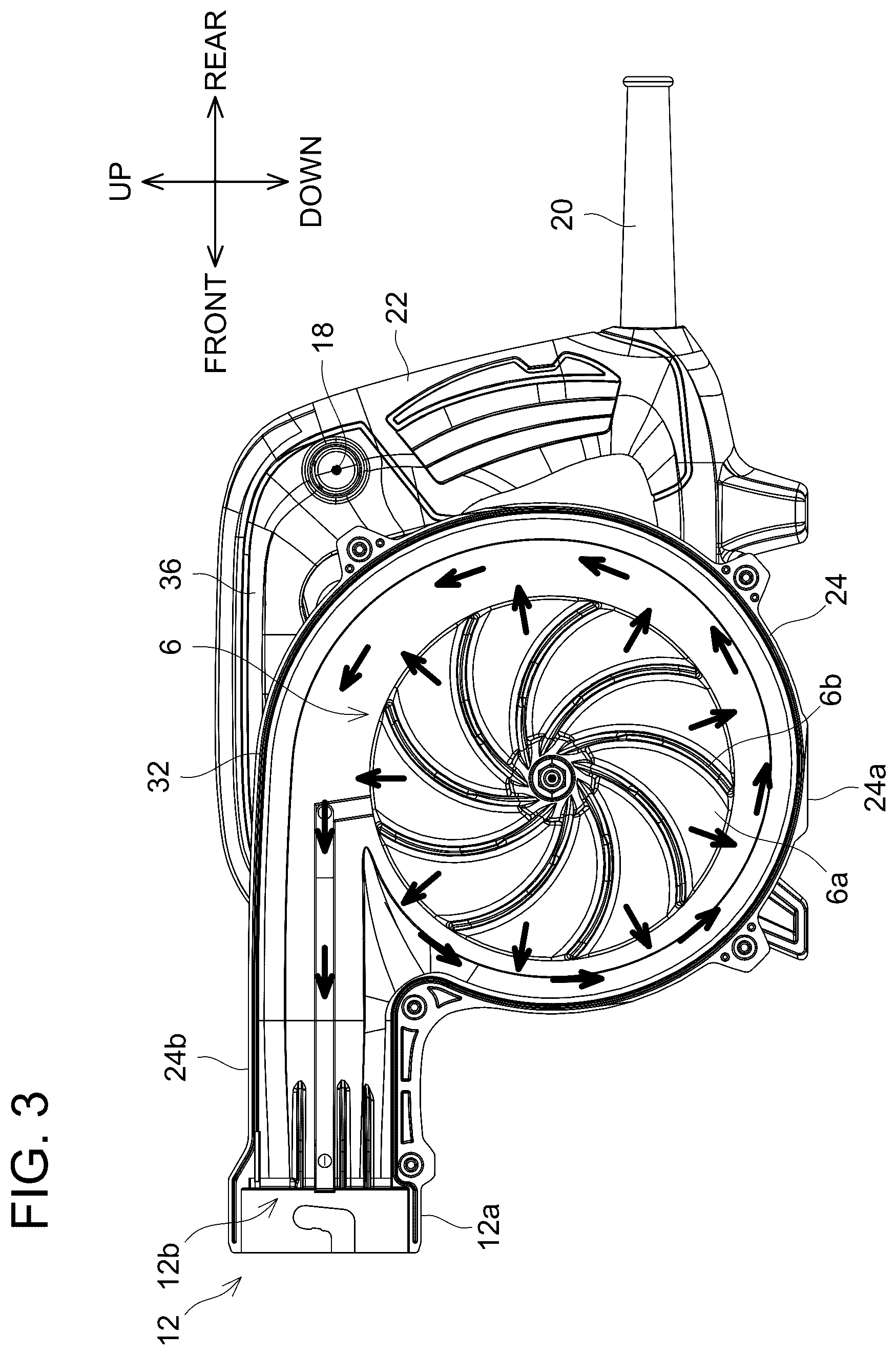 Patent US12618417 Figure 3 – Blower