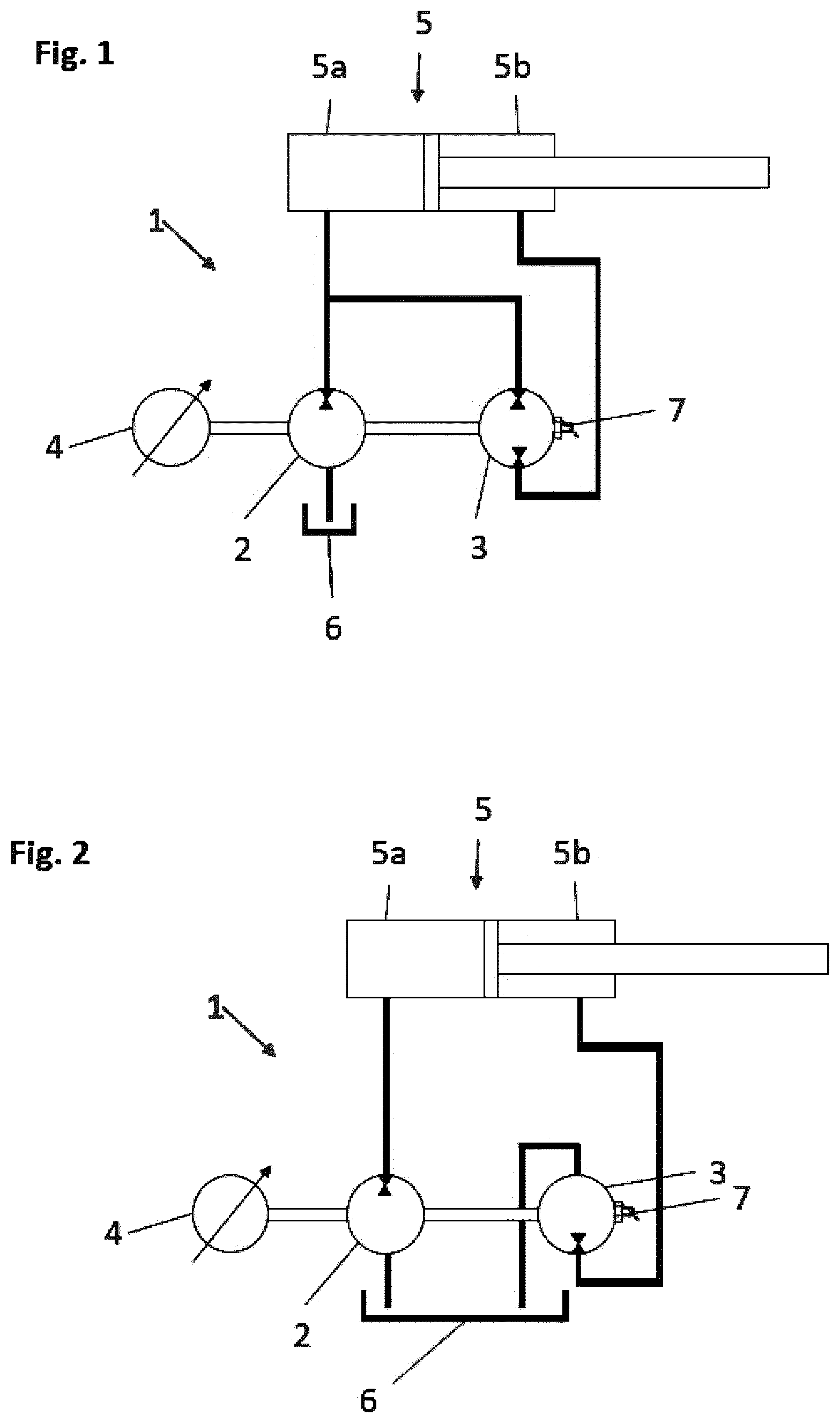 Patent US12618419 Figure 1 – Hydraulic drive system