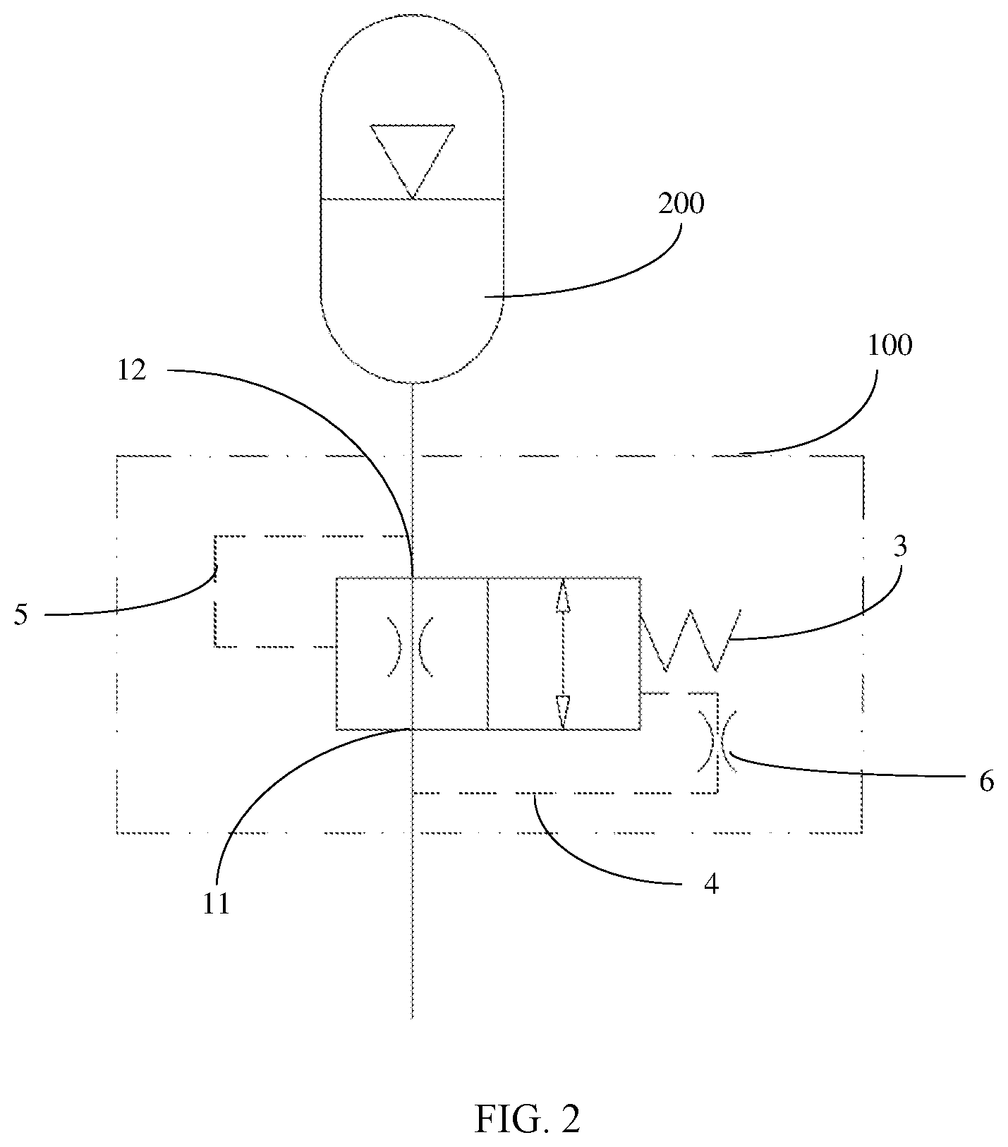 Patent US12618423 Figure 2 – Oil drain valve, energy accumulation device, hydraulic system and working machine