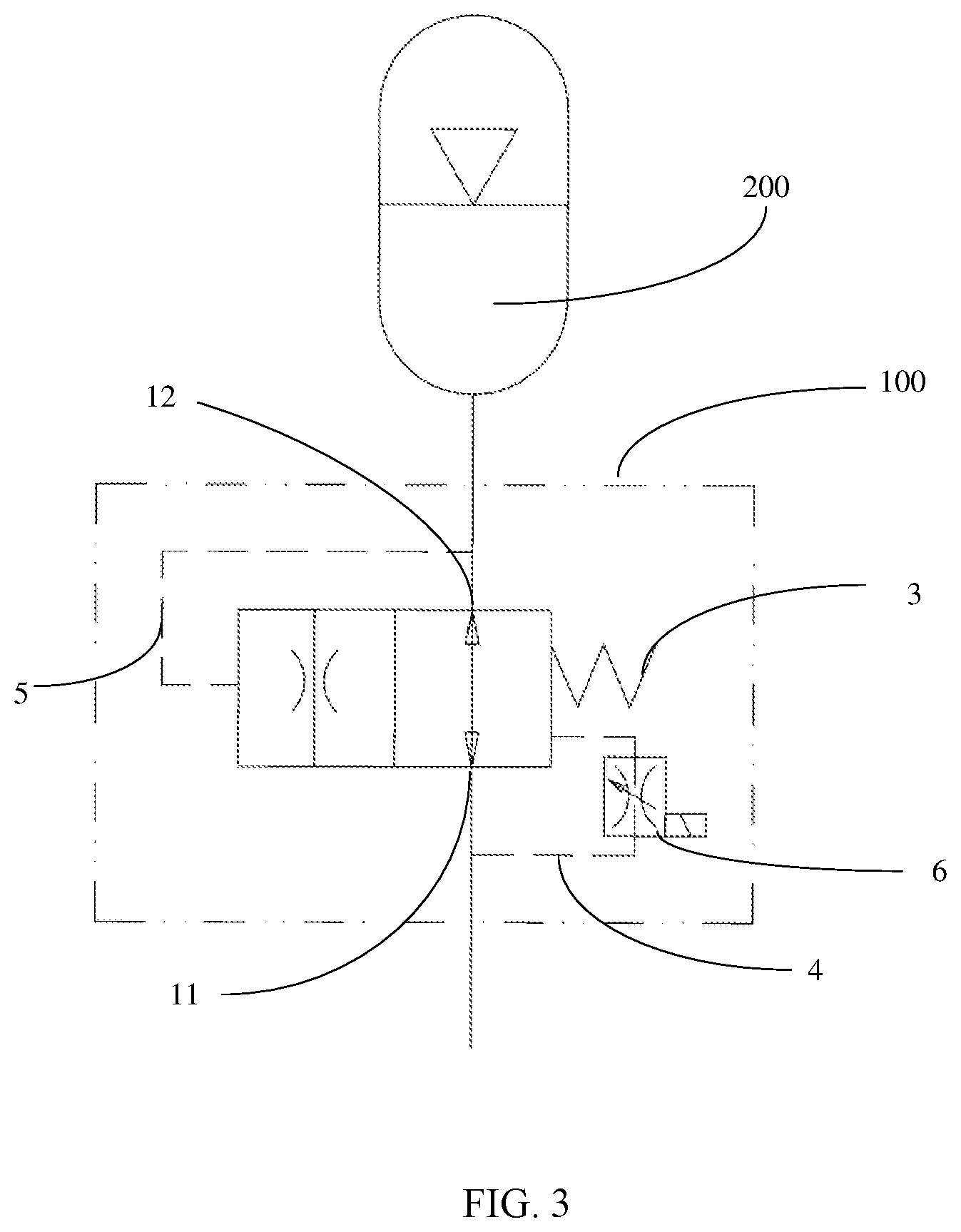 Patent US12618423 Figure 3 – Oil drain valve, energy accumulation device, hydraulic system and working machine
