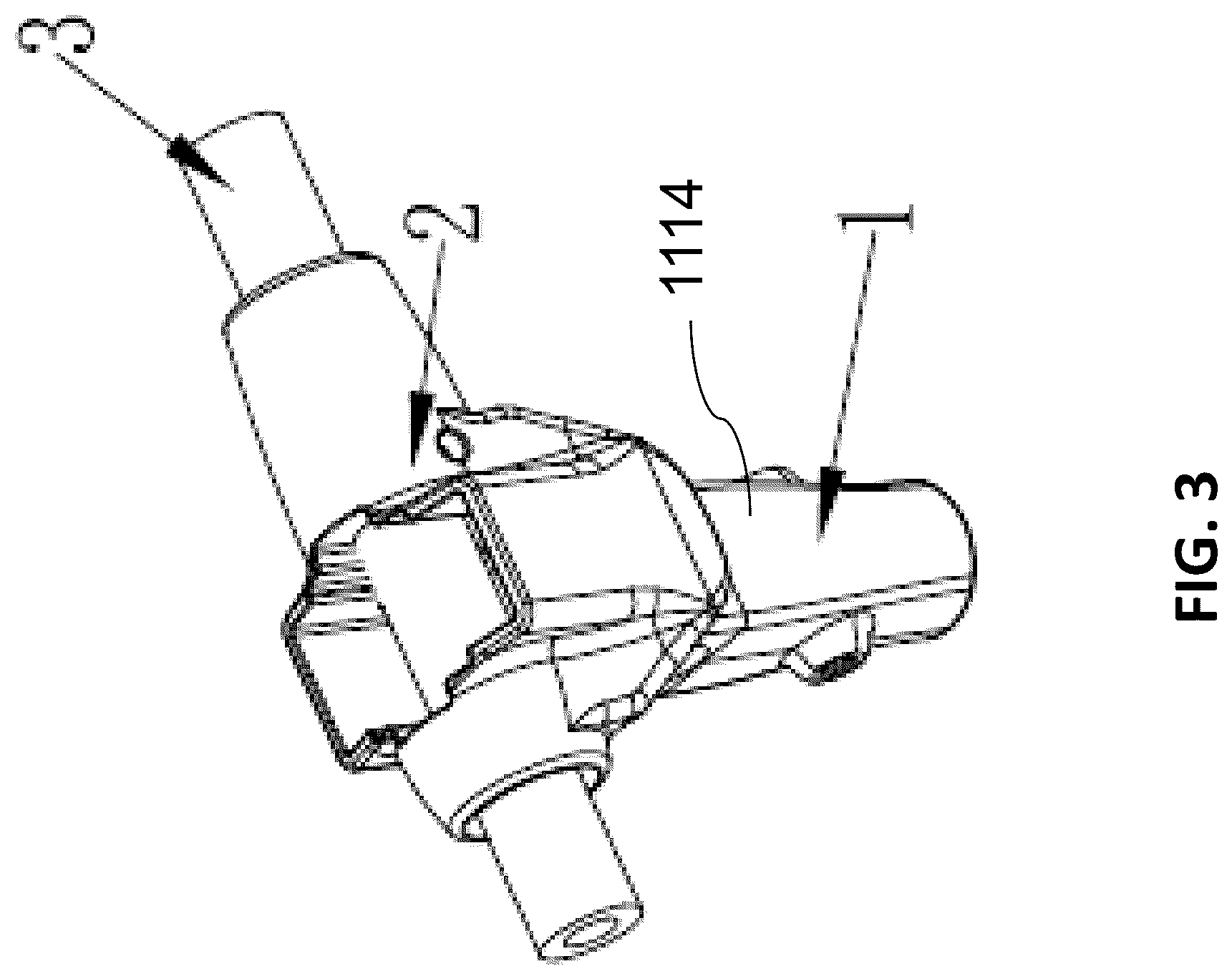 Patent US12618426 Figure 3 – Interlocking connector assembly for shading structure