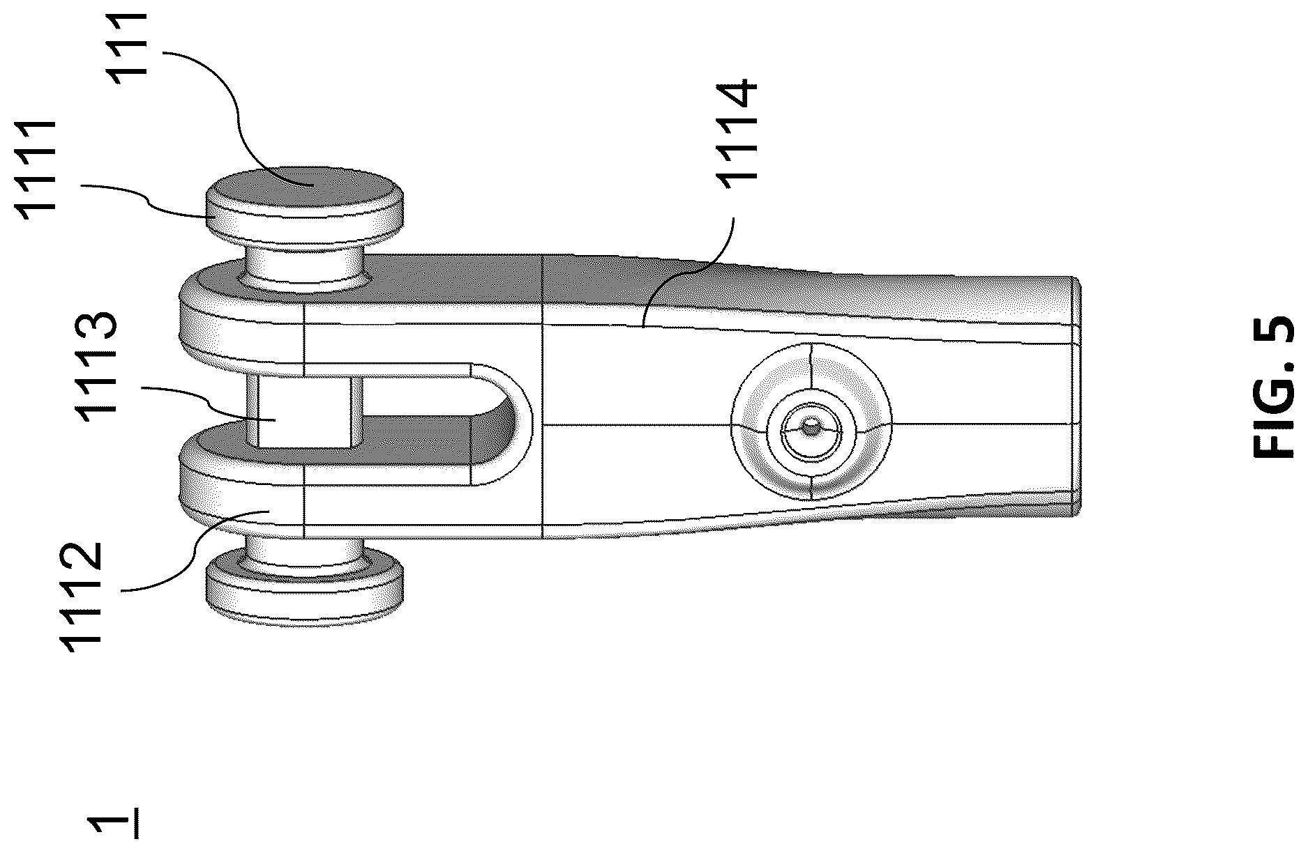 Patent US12618426 Figure 5 – Interlocking connector assembly for shading structure