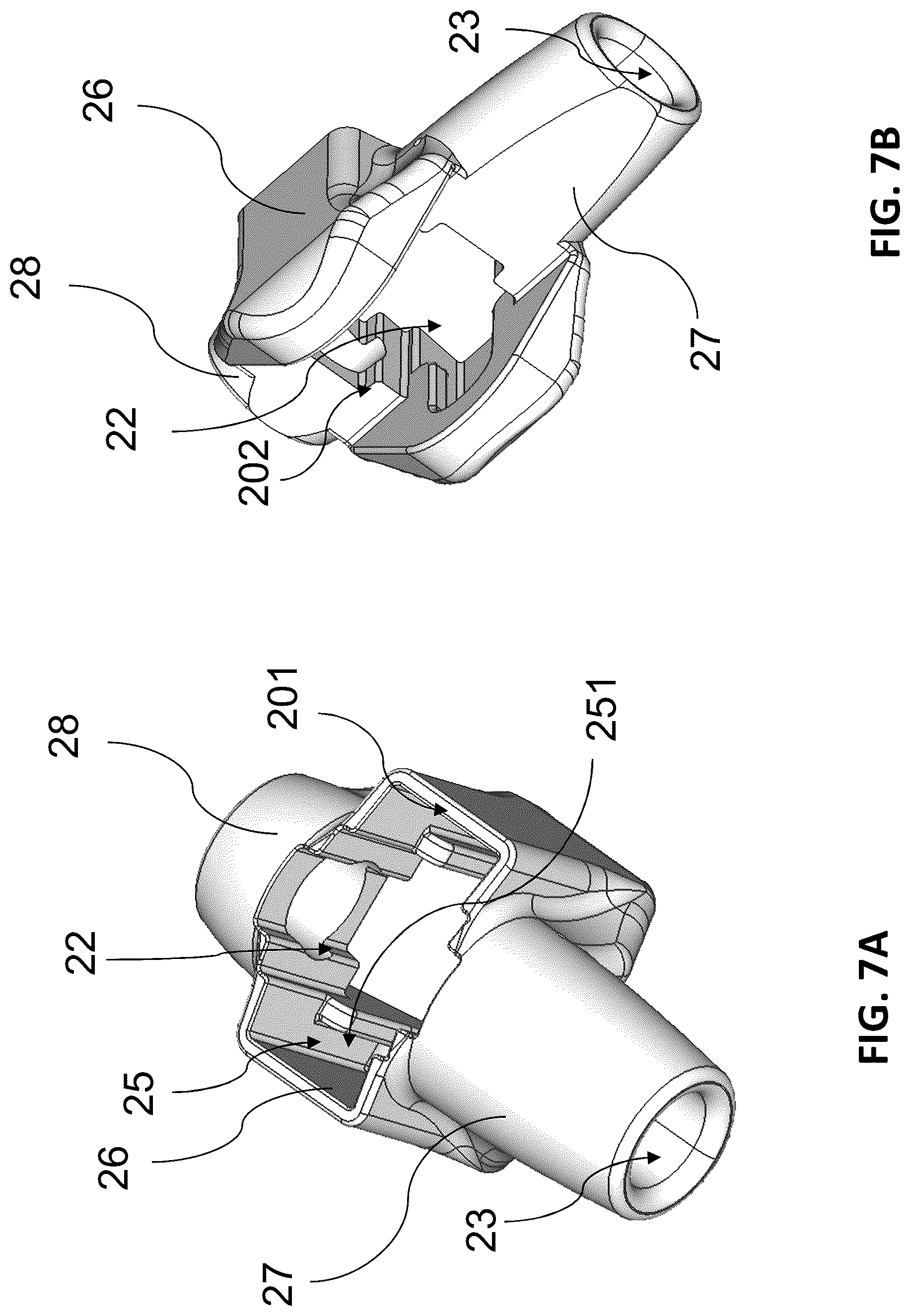 Patent US12618426 Figure 7 – Interlocking connector assembly for shading structure