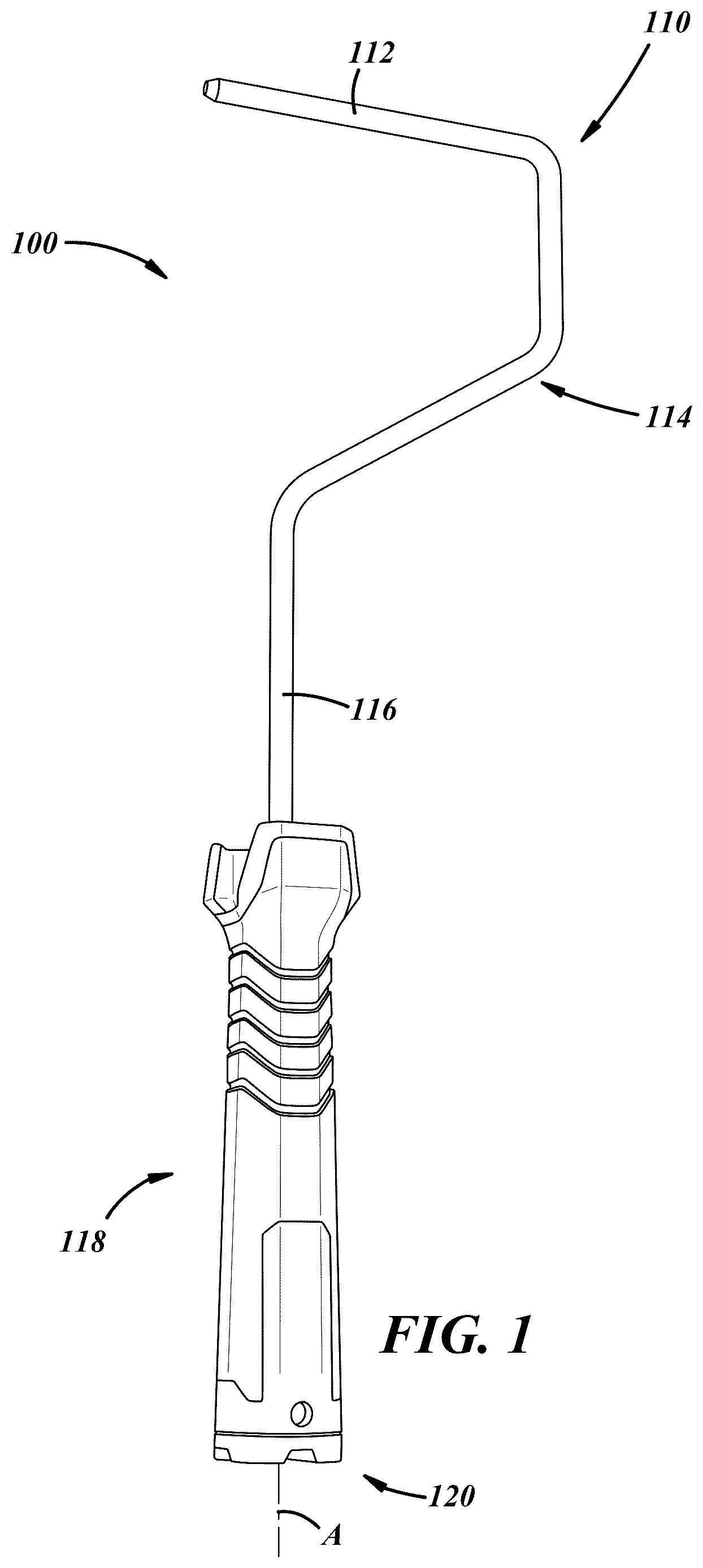 Patent US12618427 Figure 1 – Pole adapter and related hand tools using the adapter