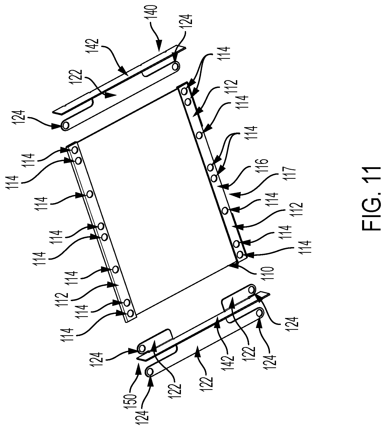Patent US12618428 Figure 11 – Device and method of use for magnetic panel joint