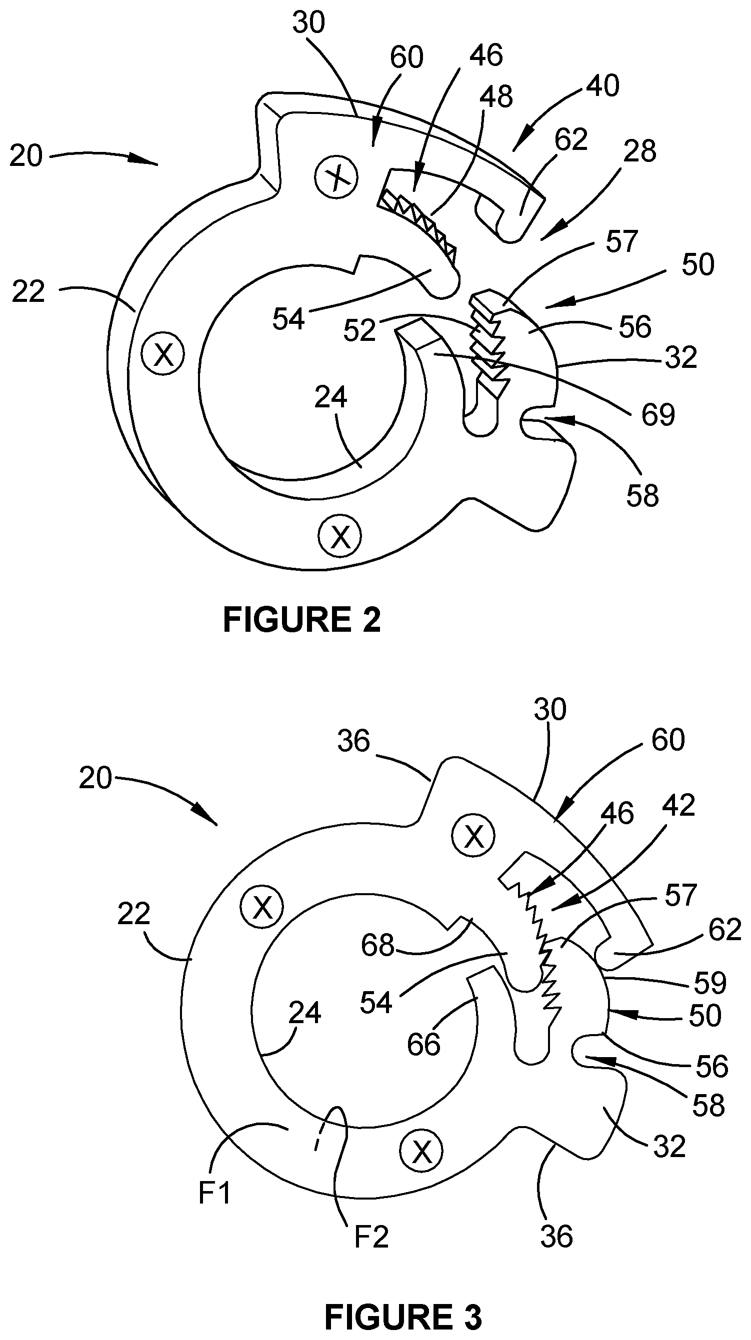 Patent US12618430 Figure 2 – Unitary piece dual lock split washer