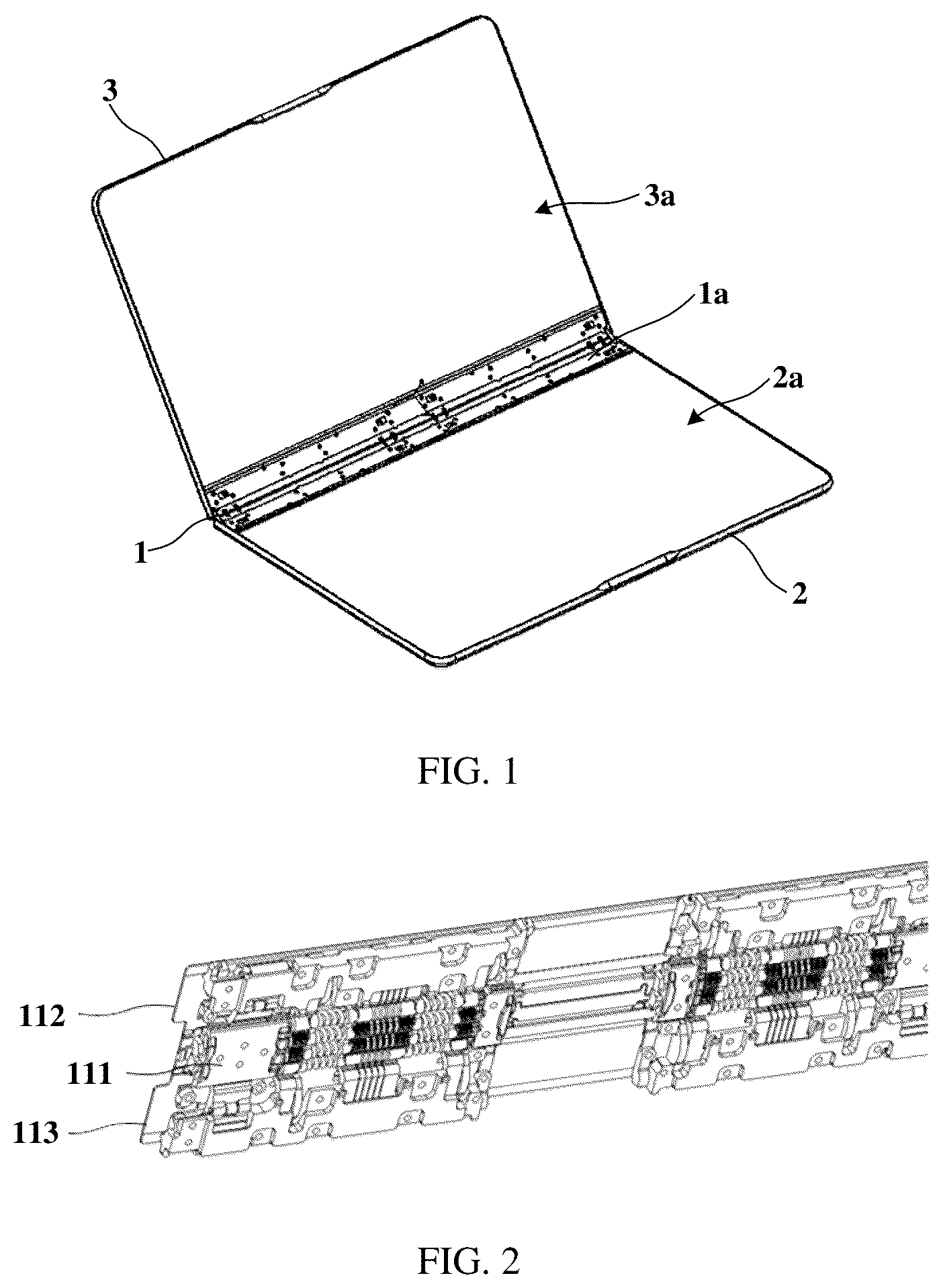 Patent US12618433 Figure 1 – Support mechanism and electronic device